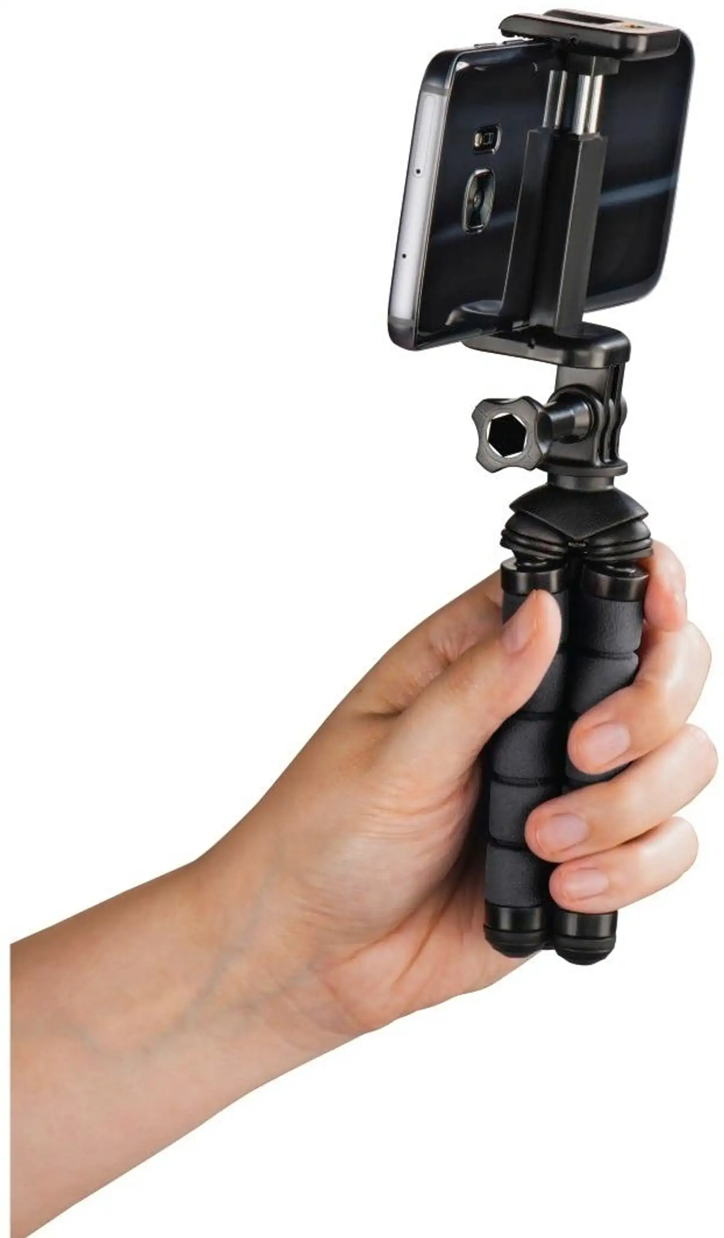 Hama Flex Mini jalusta älypuhelimille ja GoPro-kameroille 14cm musta - 5