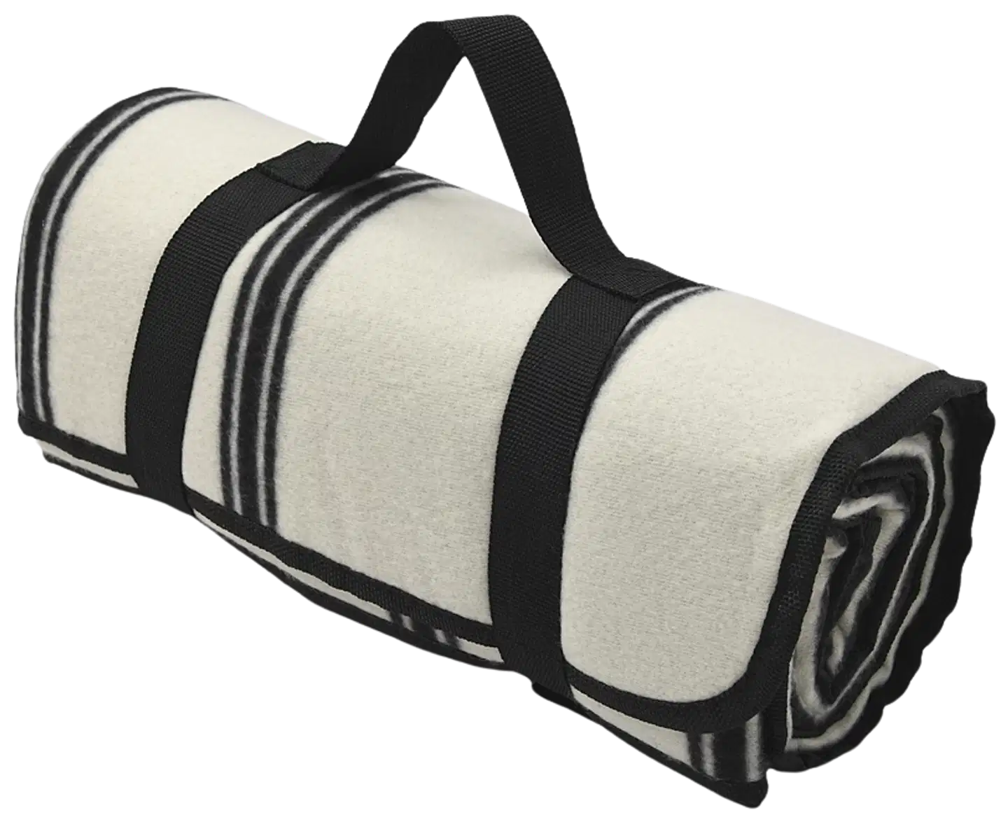 Åhléns Home picnickhuopa Stripe 120x150cm white/blac - 3
