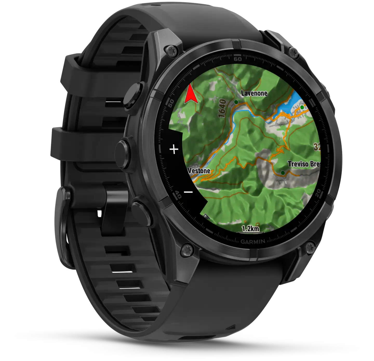 Garmin urheilukello Fenix 8 AMOLED 47 mm tummanharmaa/musta - 5