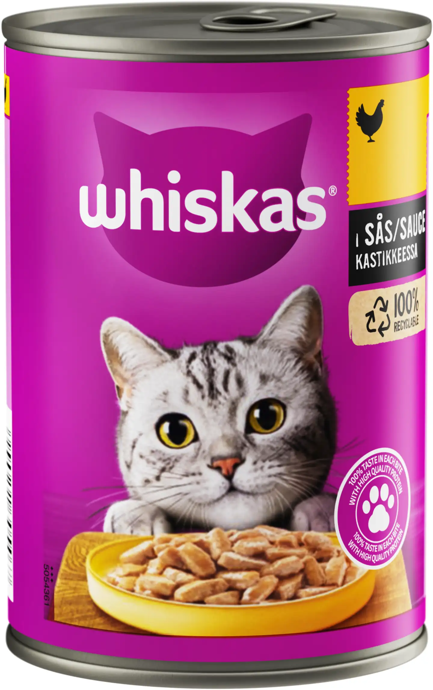 Whiskas sis. Kanaa kastikkeessa (400 g)