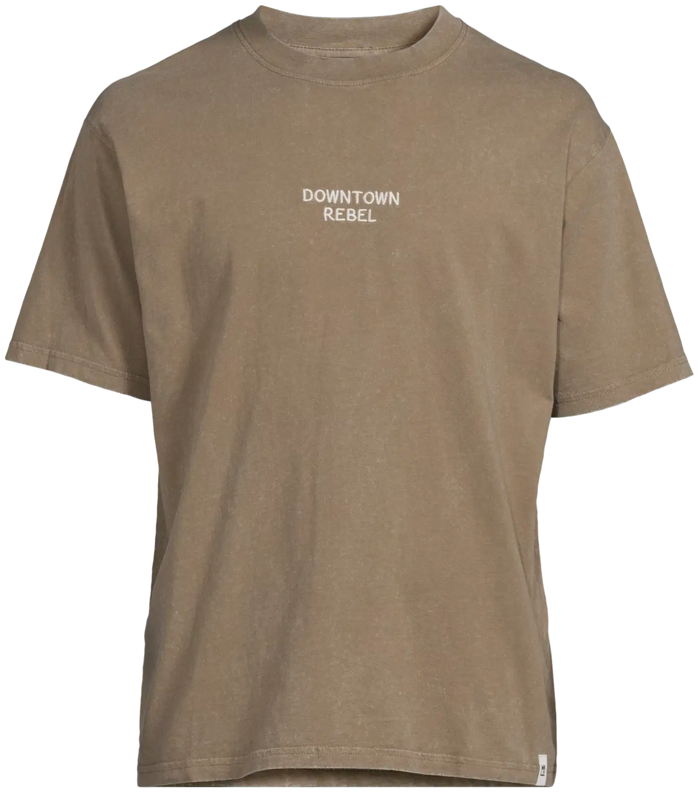 WKLY. miesten t-paita acid wash 195W482501 - nutria washed - 2