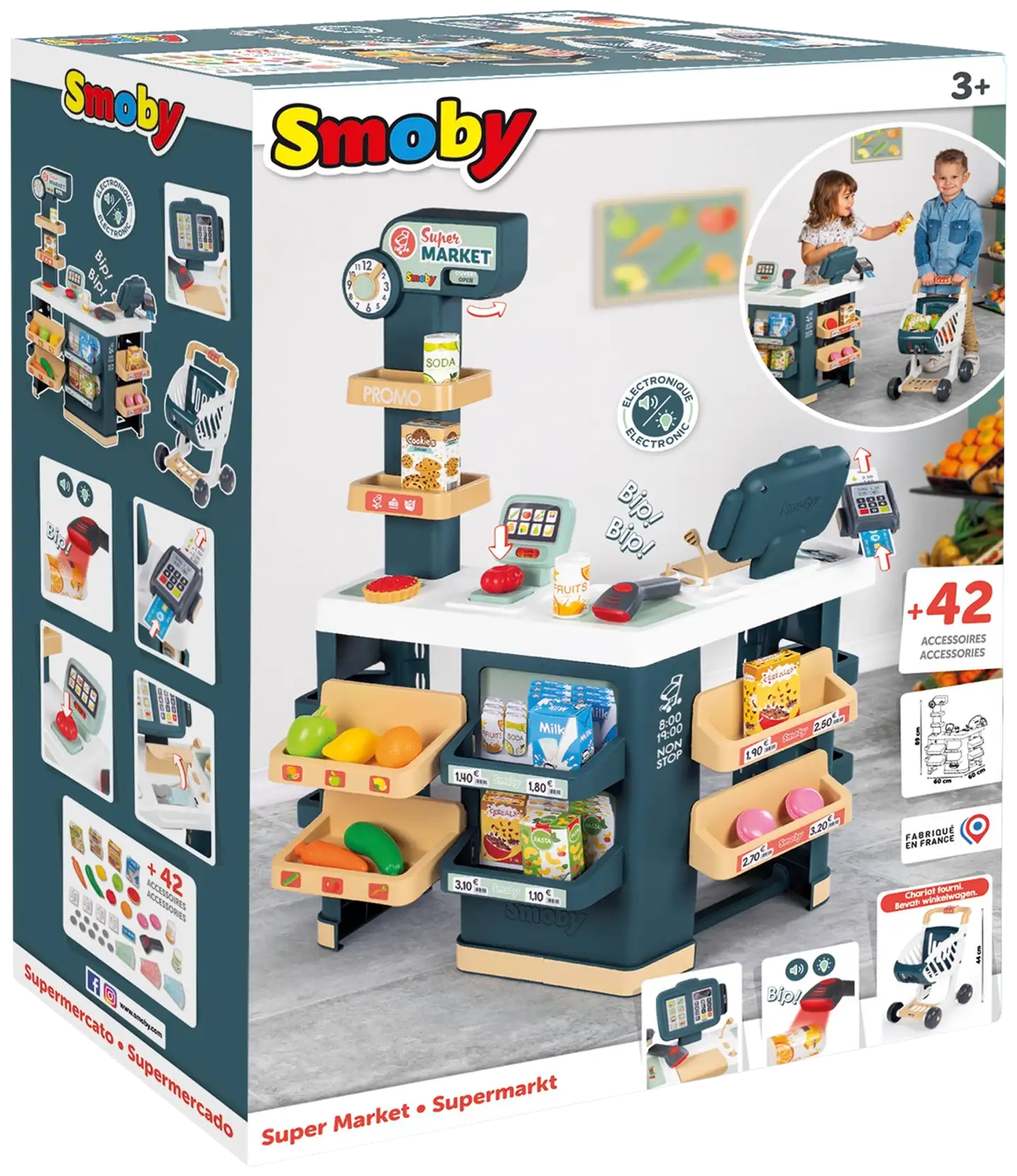 Smoby Supermarket hauskoihin kauppaleikkeihin - 5