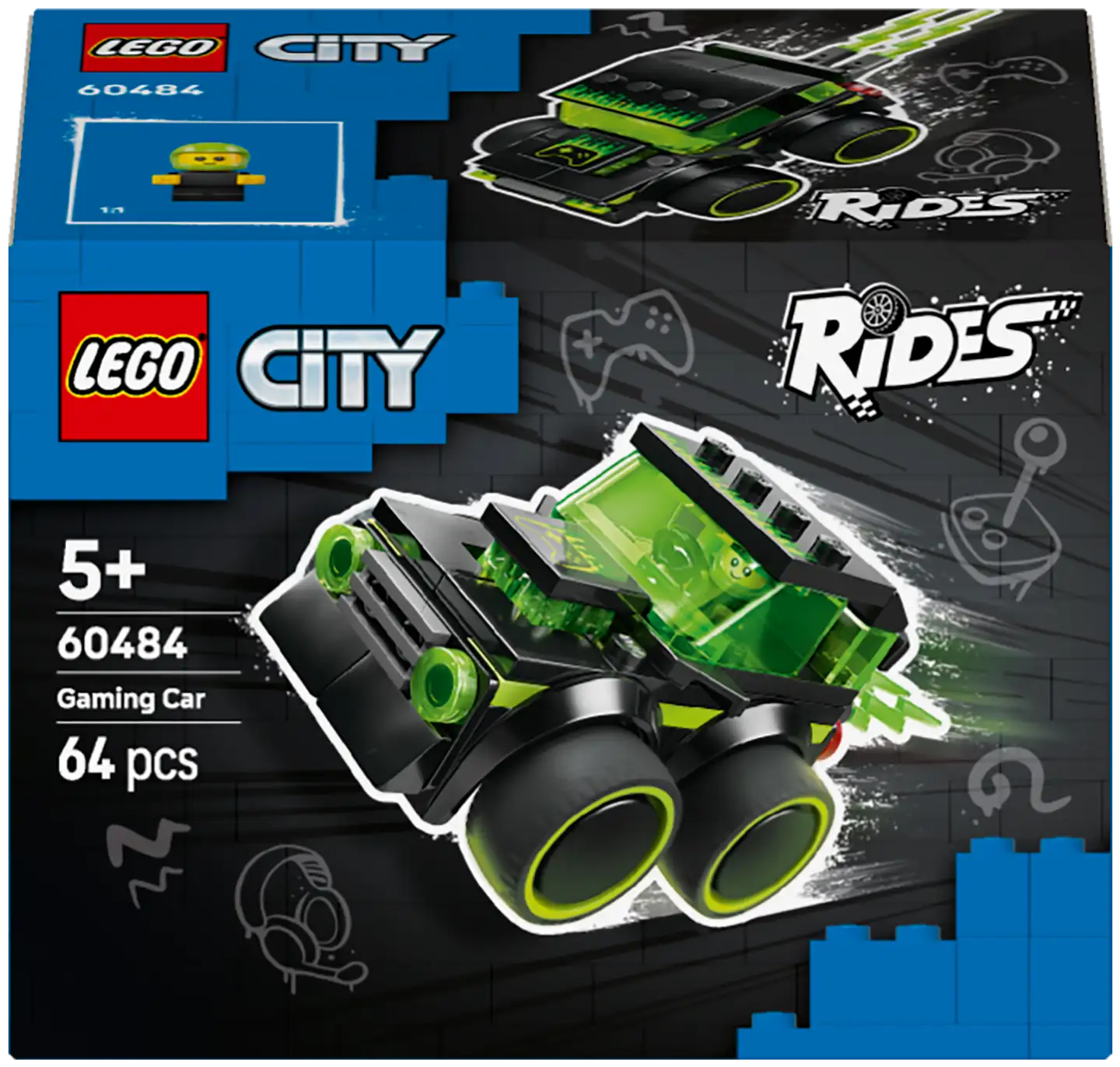 LEGO® City Brick Rides 60484 Menopelit – Pelikilpa-auto - 4