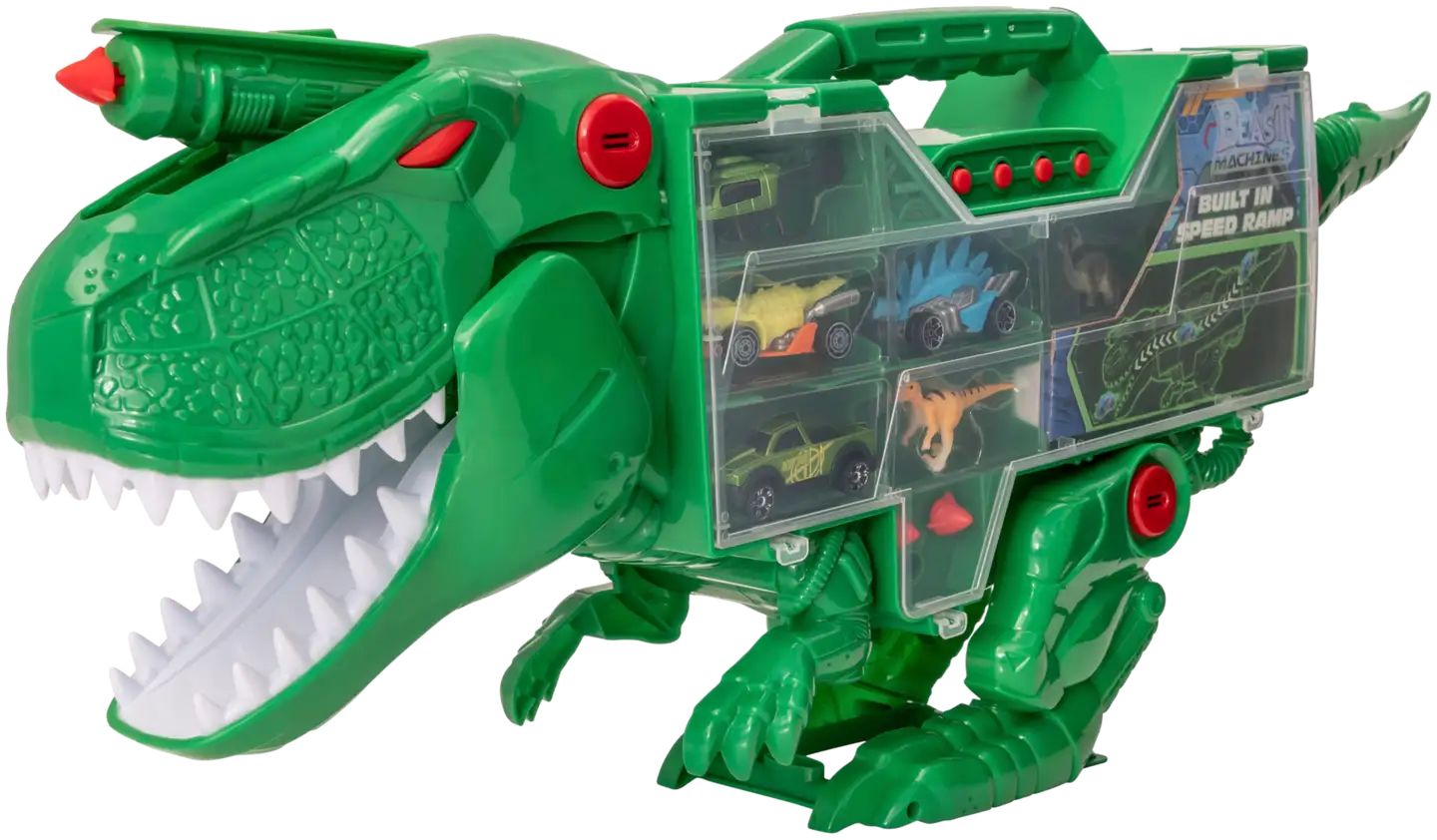 Teamsterz lelu Beast Machines T-Rex Transporter ja autot - 4