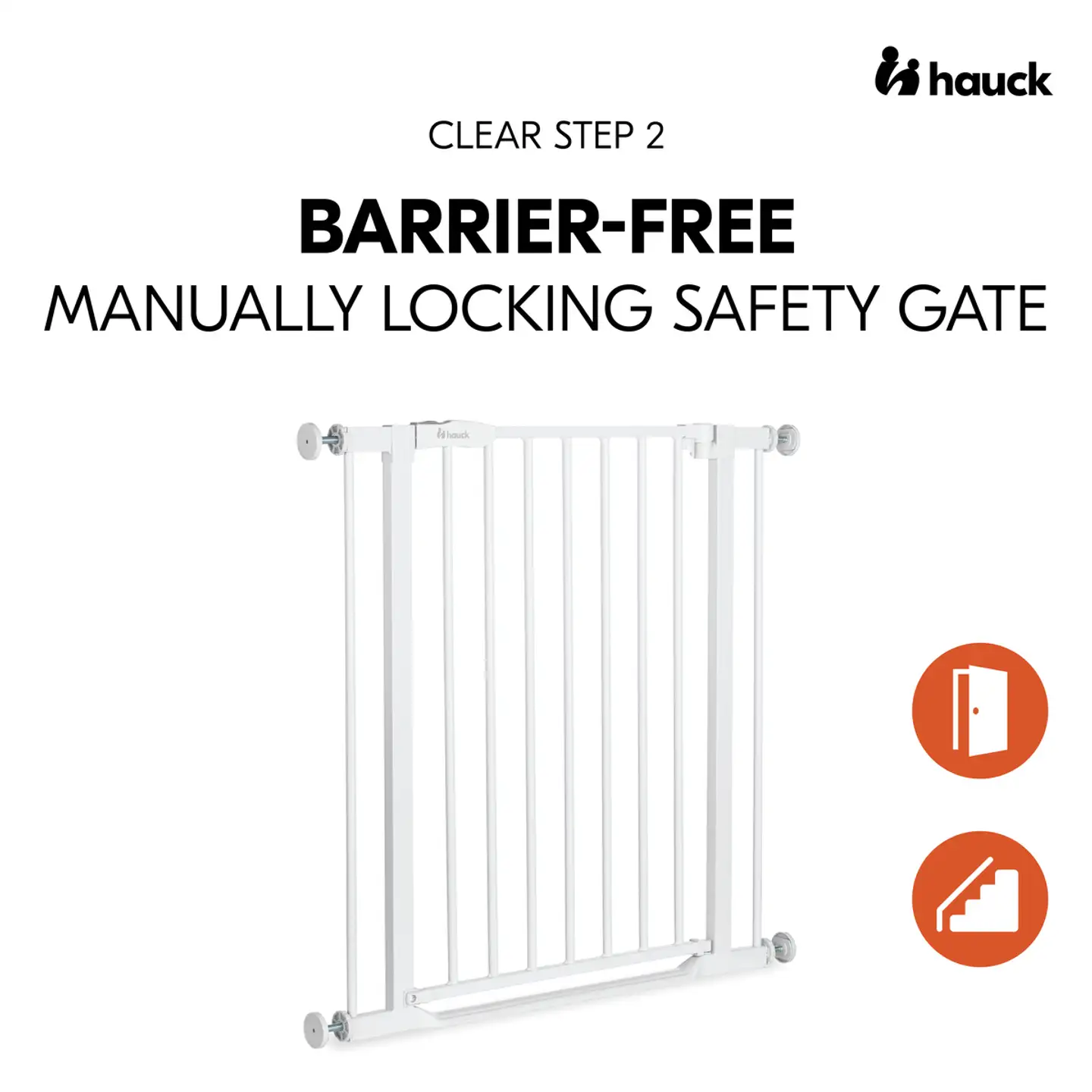 Hauck turvaportti Clear Step 2 75-80 cm - 12