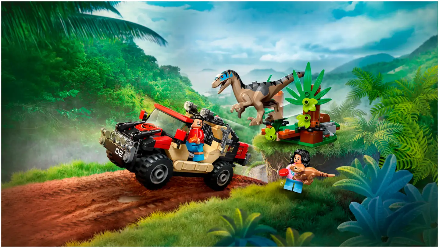 LEGO® Jurassic World Raptor ja pako maastoautolla 76972 - 5
