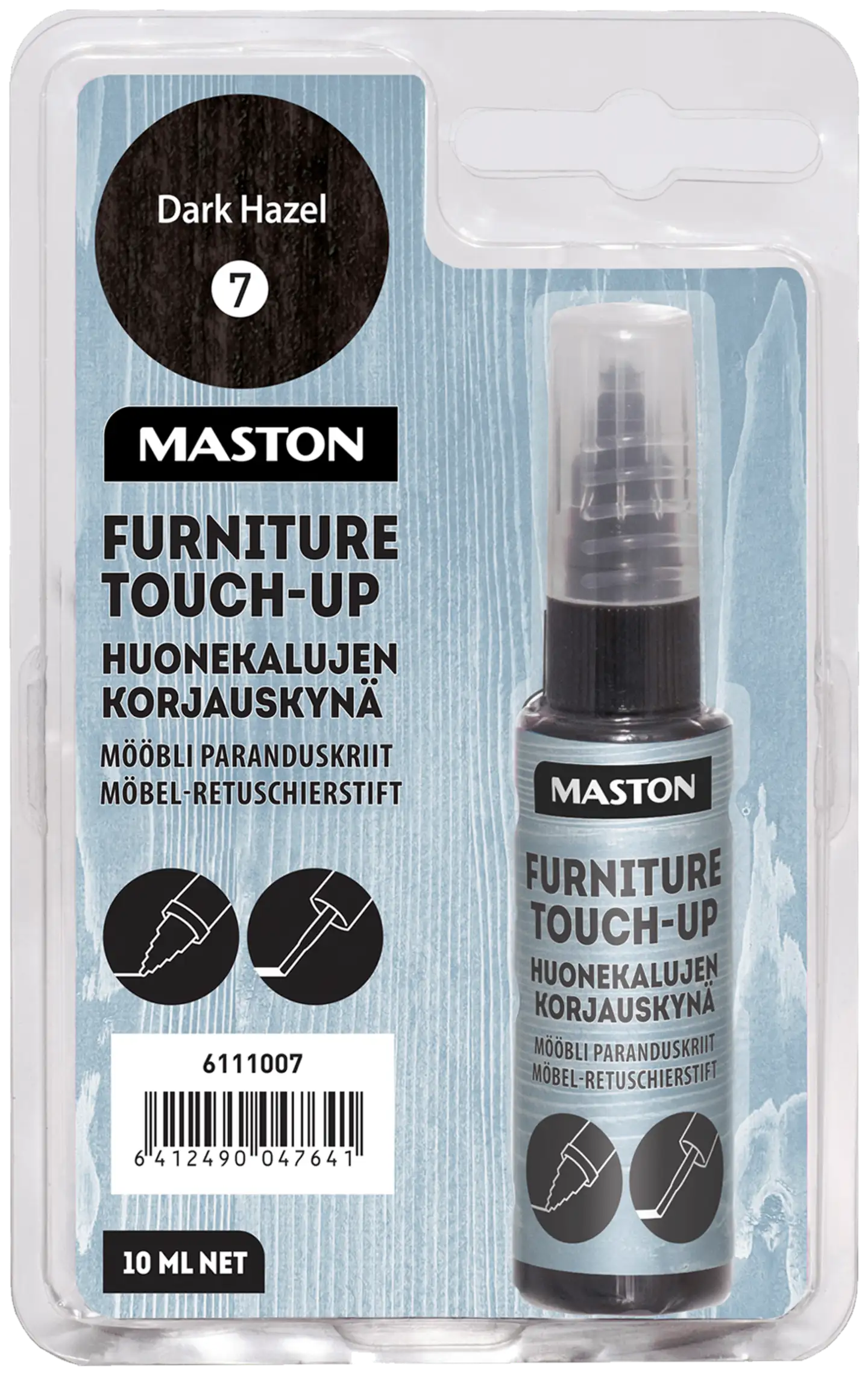 Maston Huonekalujen Korjauskynä 10ml Tumma Pähkinä