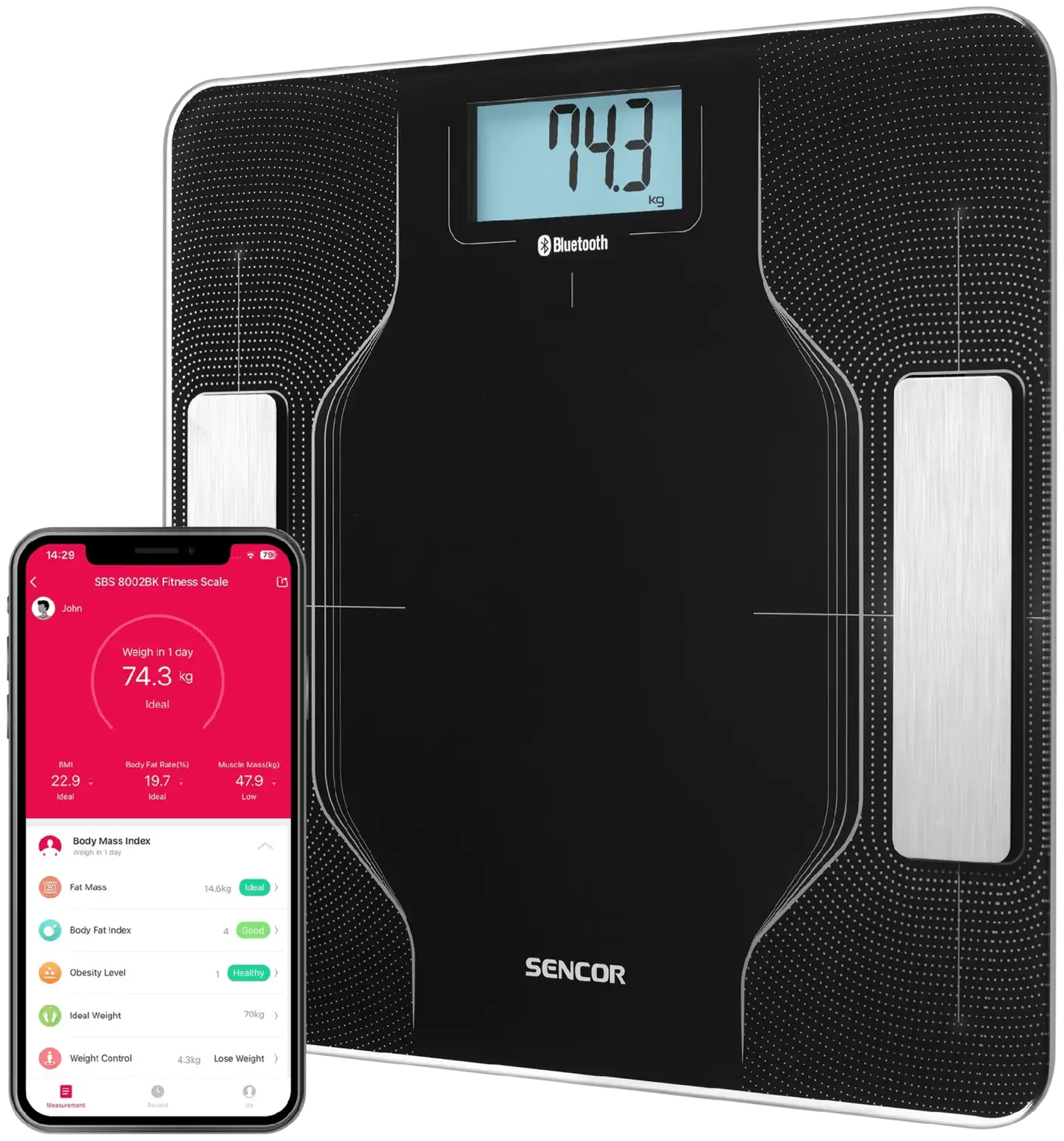 Sencor Vaaka Smart Fitness SBS 8002BK - 1