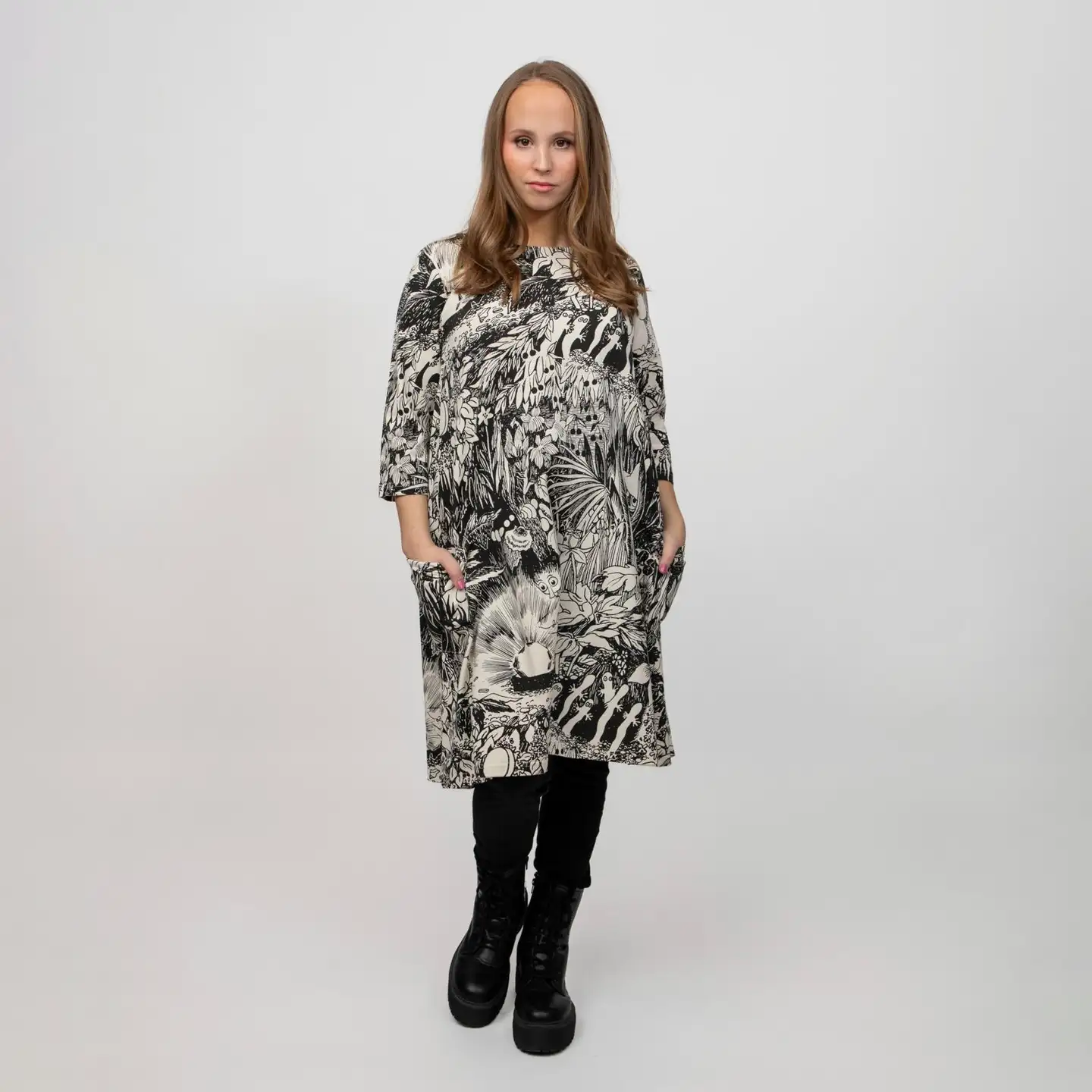 Muumi naisten mekko Jenni Rubiini 590699 - Kitti - 4