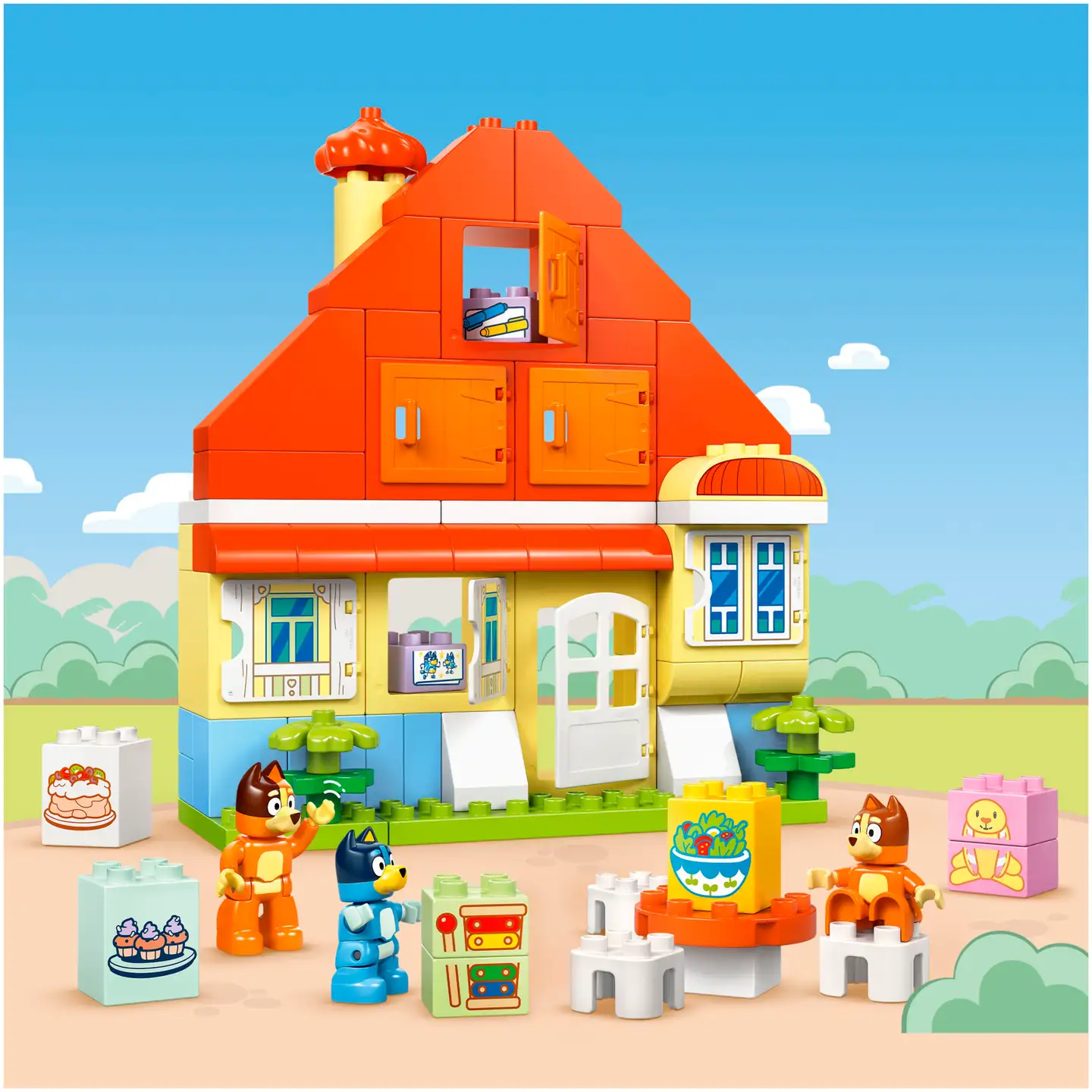 LEGO DUPLO Bluey 10459 Blueyn perheen talo ja muistipeli - 5