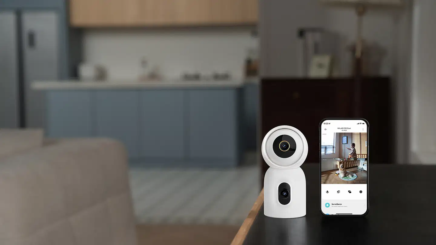 Imilab C30 Dual 3K+3K WiFi -valvontakamera kahdella objektiivilla sisäkäyttöön CMSXJ111A - 75