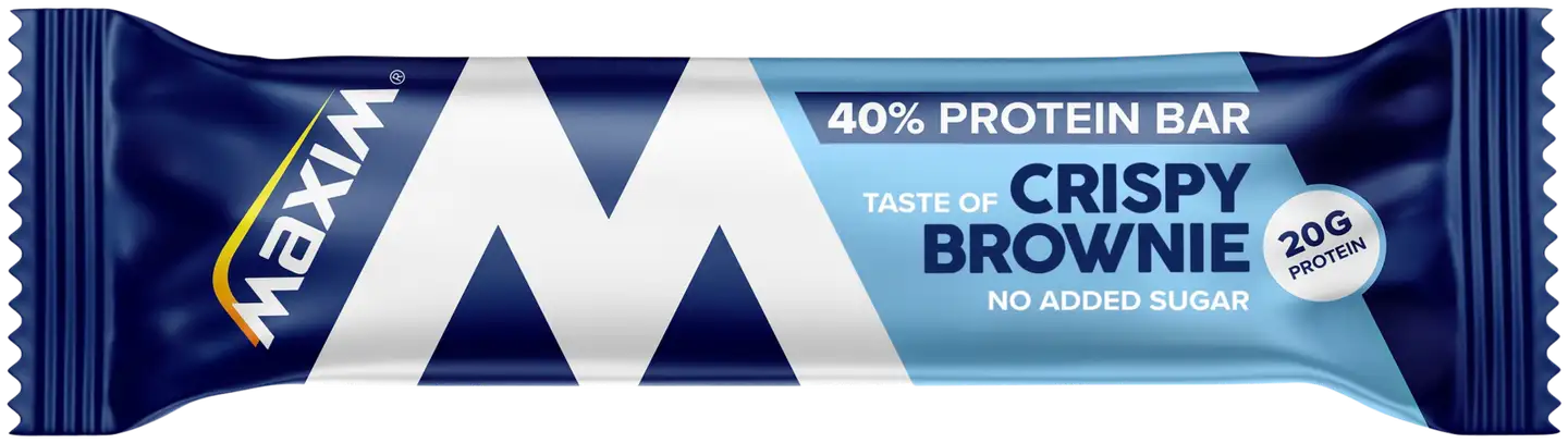 Maxim 40% Protein Bar Crispy Brownie proteiinipatukka 50g