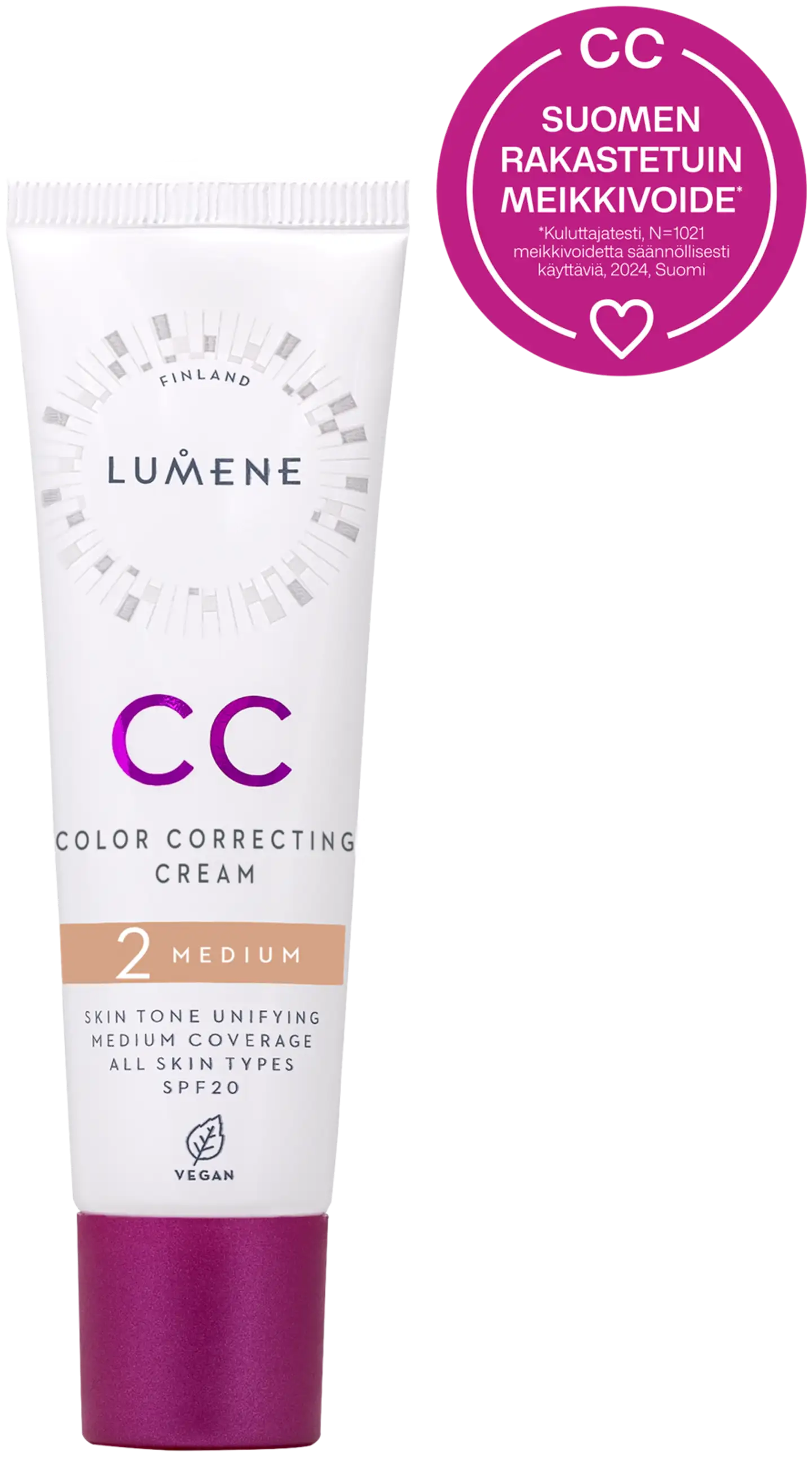 Lumene CC Color Correcting Meikkivoide SK20 2 Medium 30 ml - 1