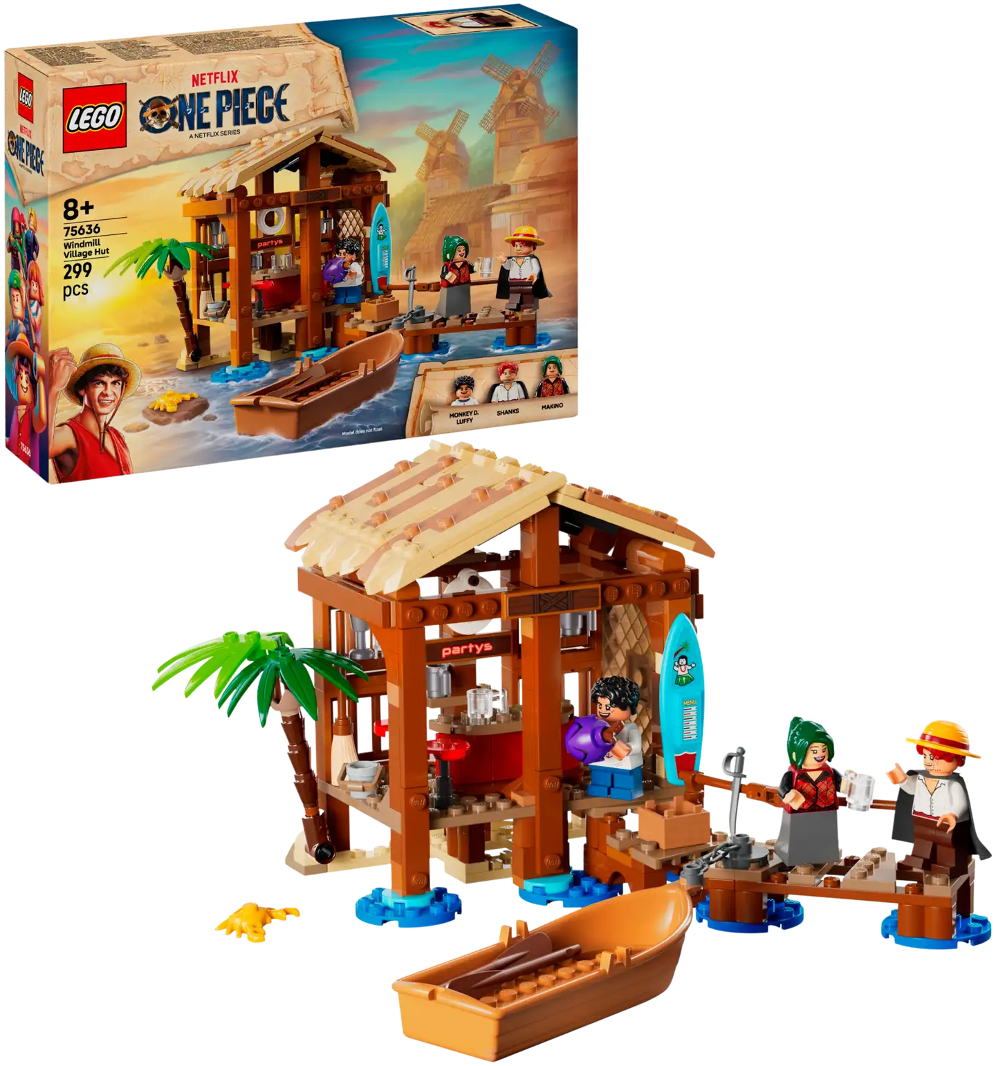 LEGO® ONE PIECE 75636 Tuulimyllykylän mökki - 1