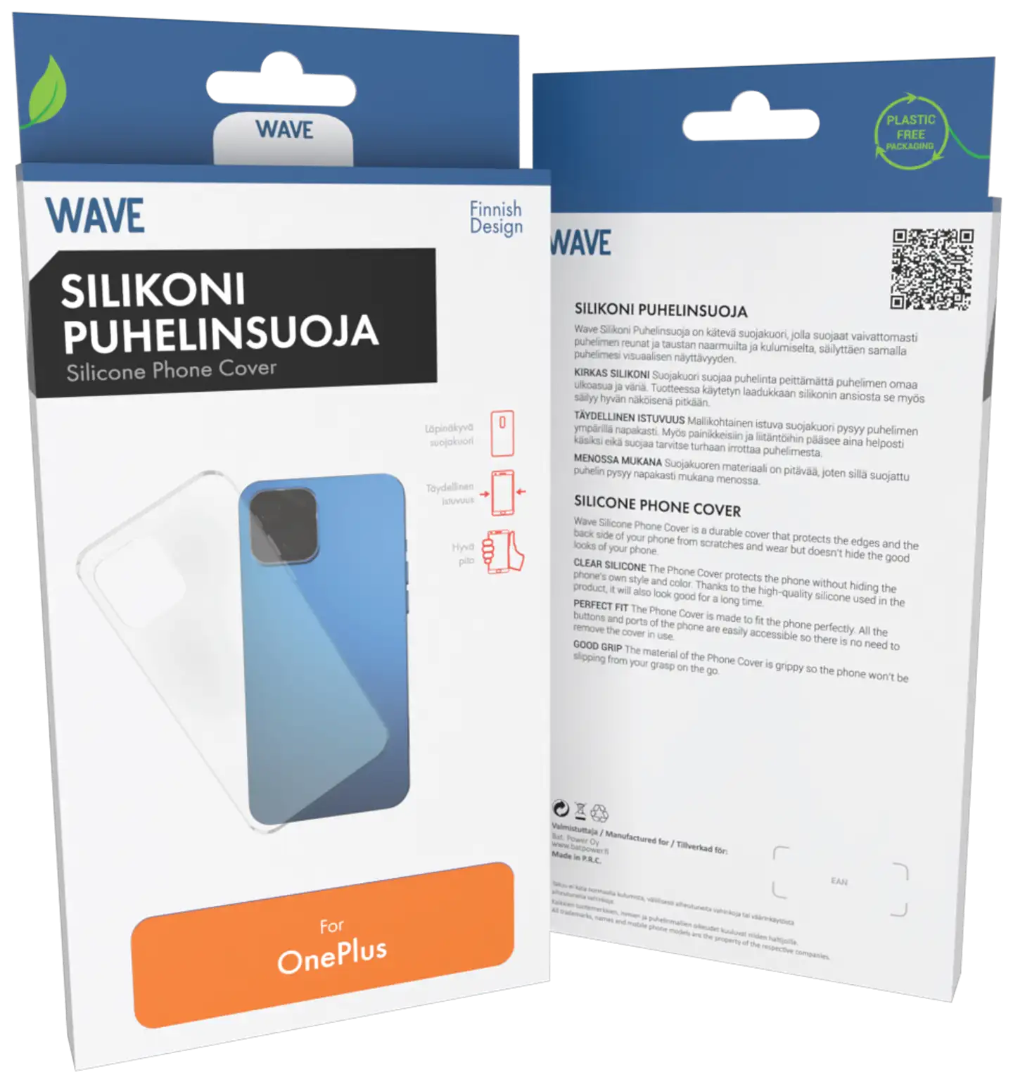 Wave Silikonisuoja, OnePlus 15R, Kirkas - 1