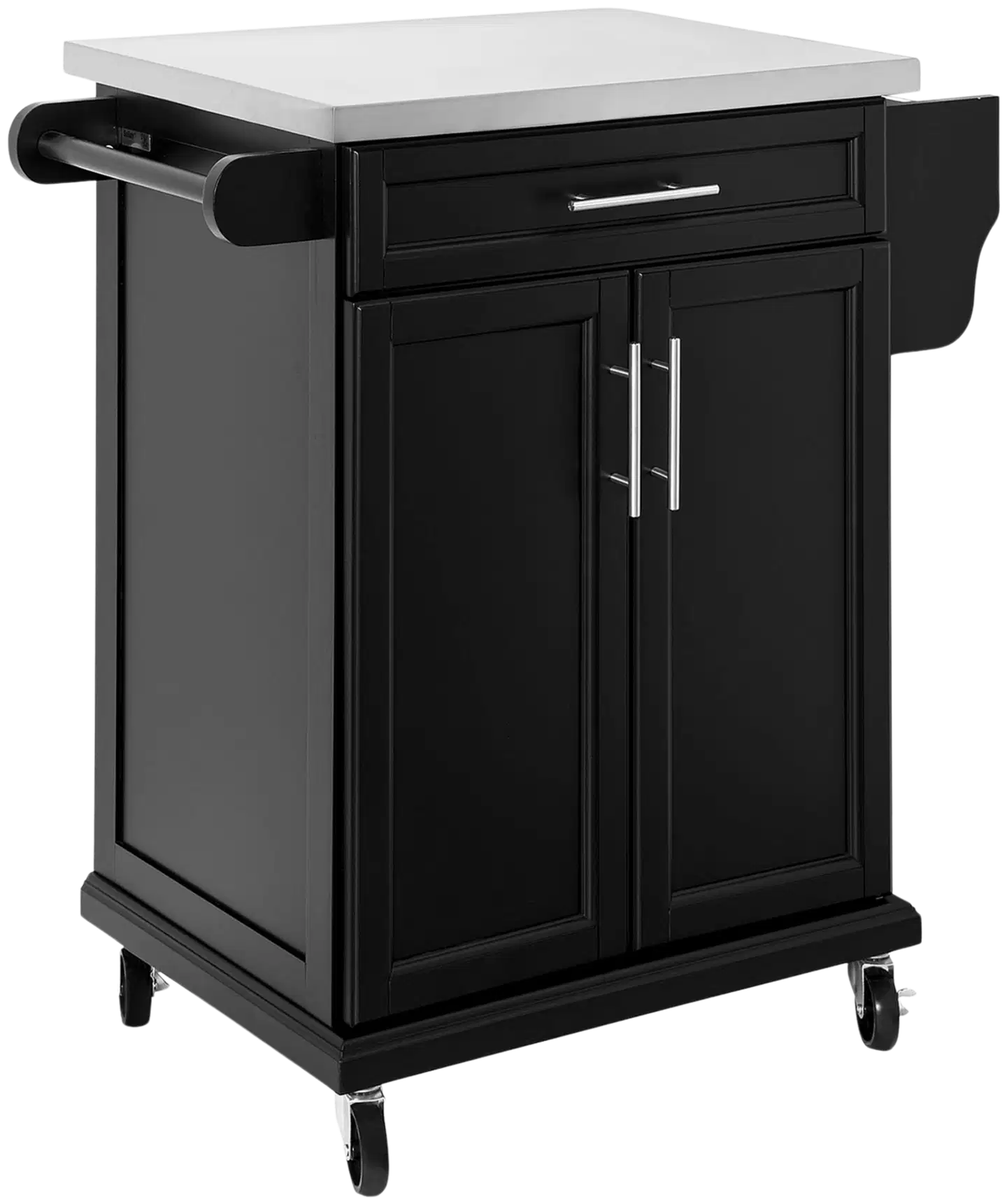 SoBuy keittiösaareke musta FKW110-SCH - 1
