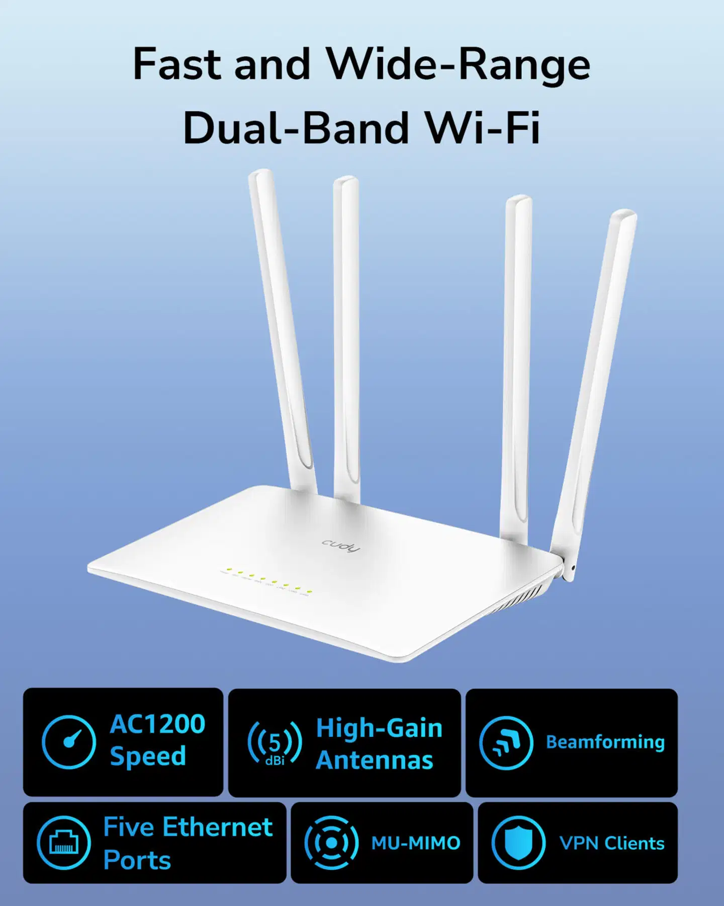 Cudy WiFi-reititin WR1200 - 9