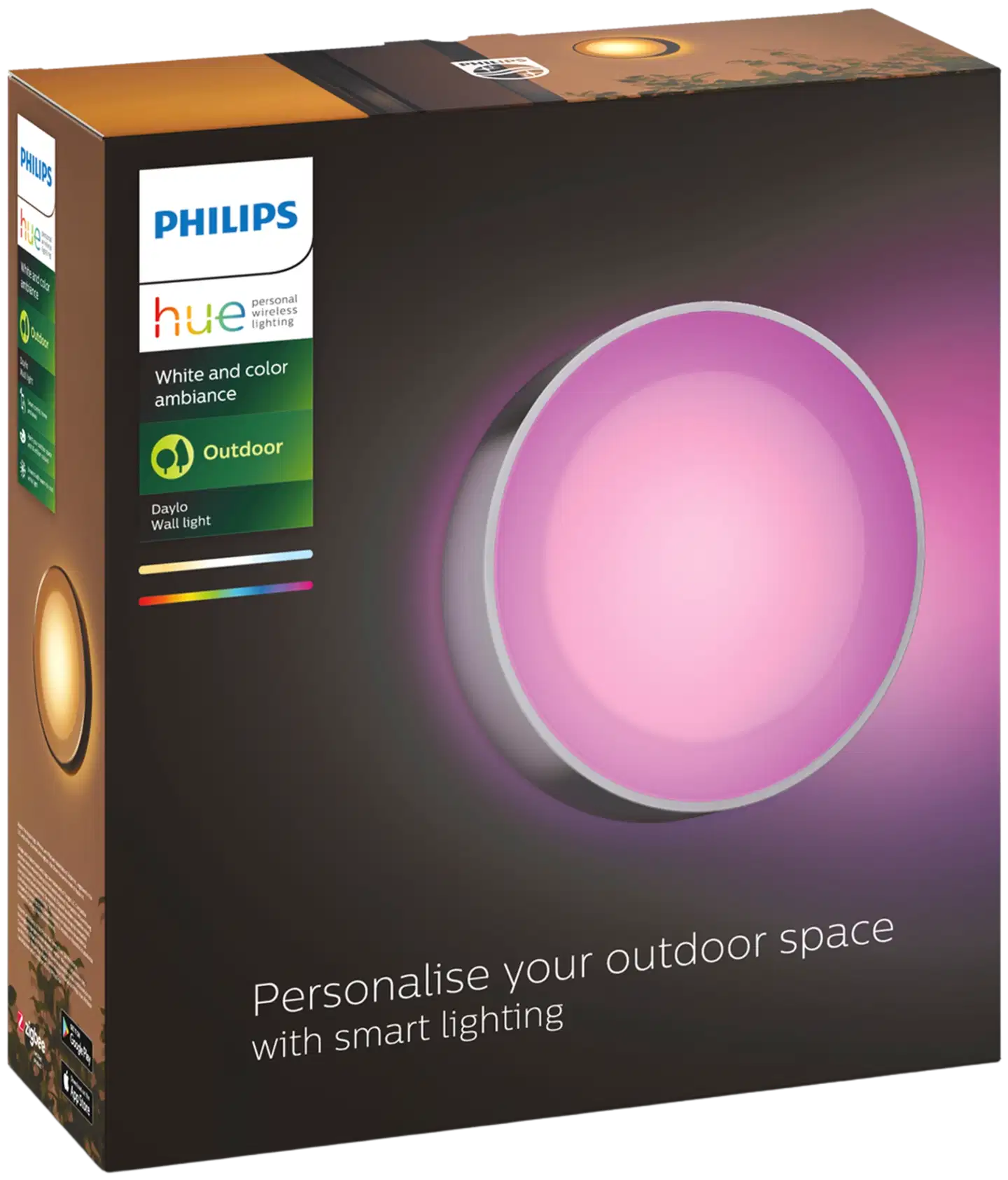 Philips Hue Daylo -seinävalaisin ulkokäyttöön 15W 2000-6500K 1060LM inox - 2
