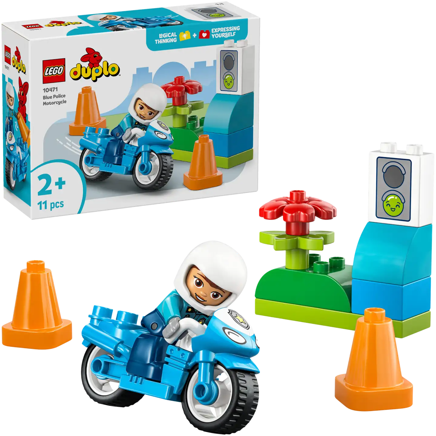 LEGO® DUPLO Town 10471 Sininen poliisimoottoripyörä - 1