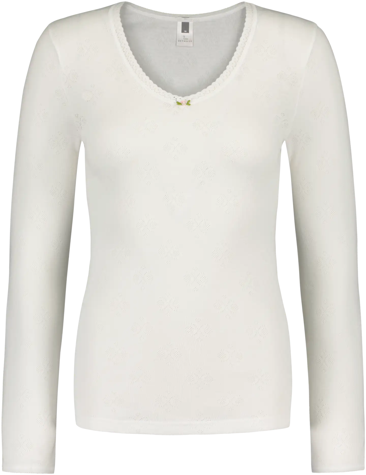 Actuelle naisten pitkähihainen aluspaita AC-39149 - WHITE