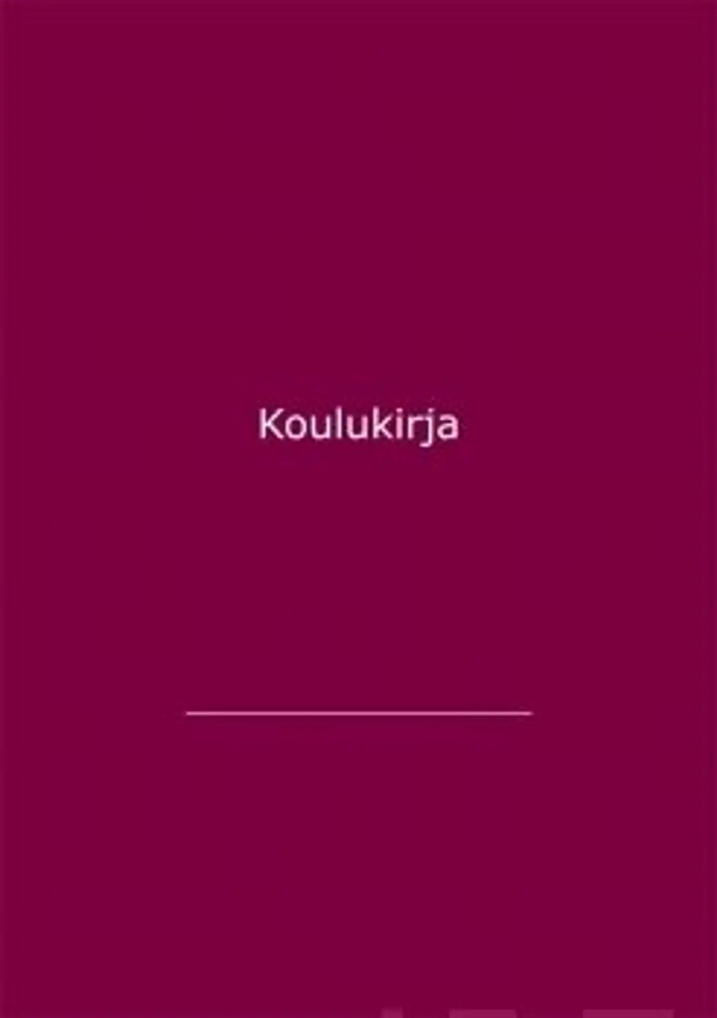 Koulukirja (punainen 180x254mm)