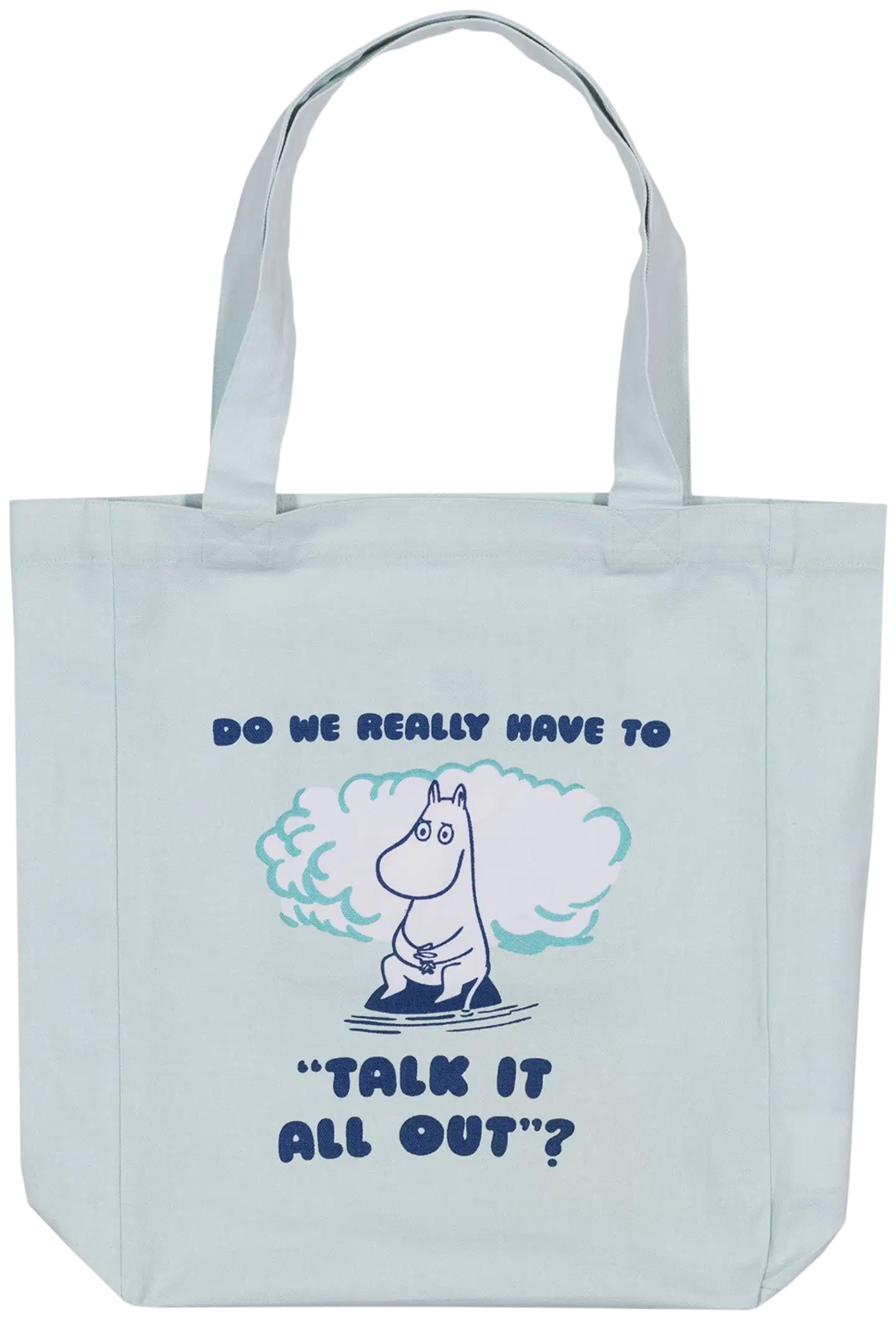 Moomin Arabia Muumi kangaskassi Talk it all Out GOTS
