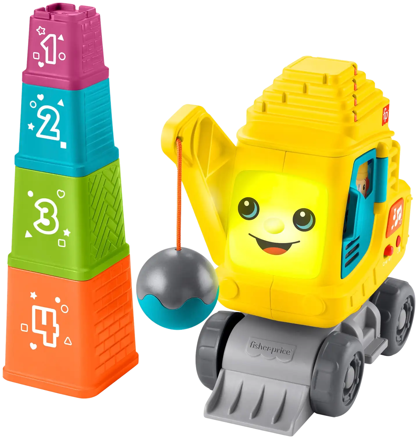 Fisher-Price Count And Stack Crane -Kaivuri - 2