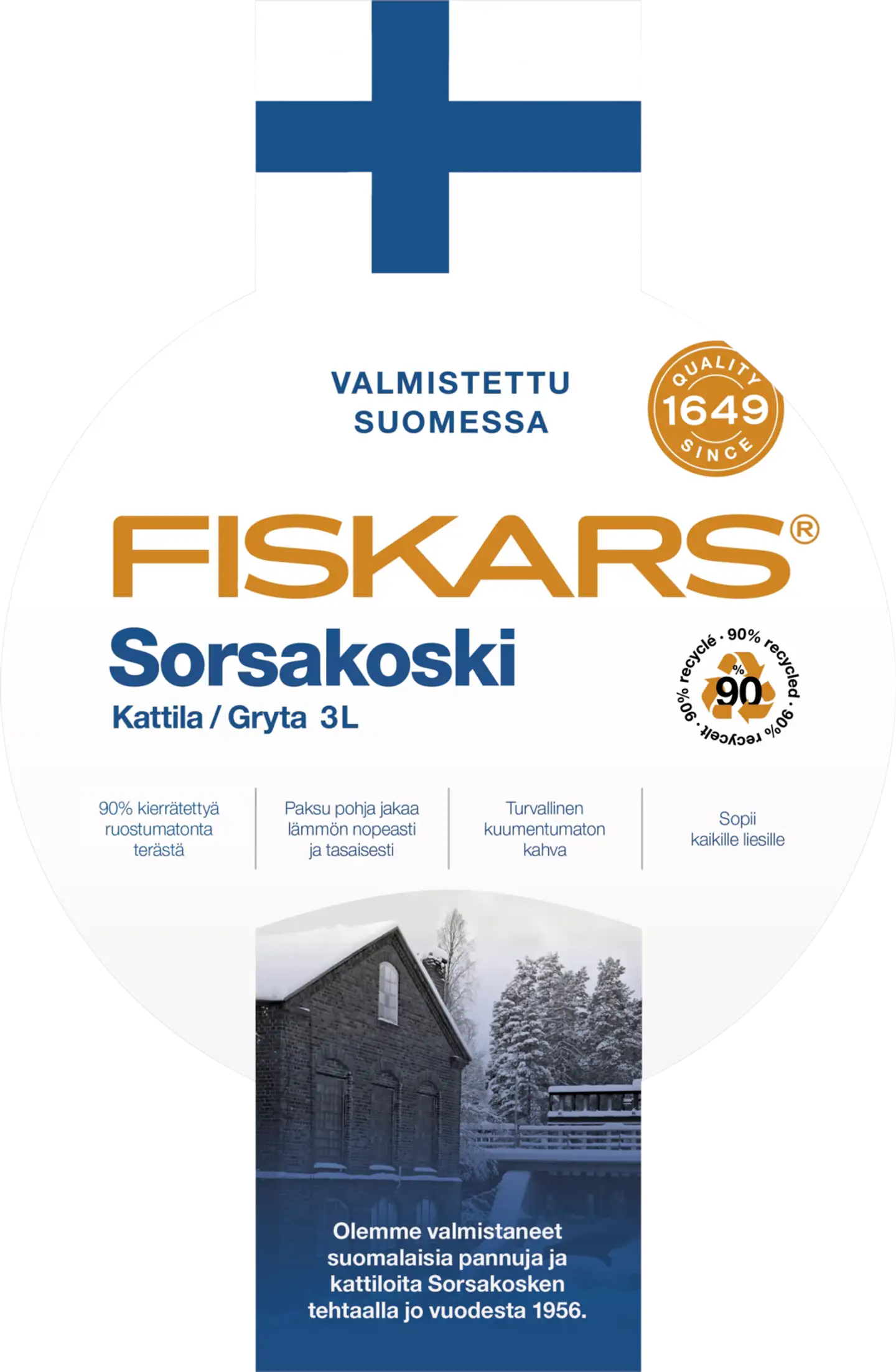 Fiskars Sorsakoski kattila 3l - 2