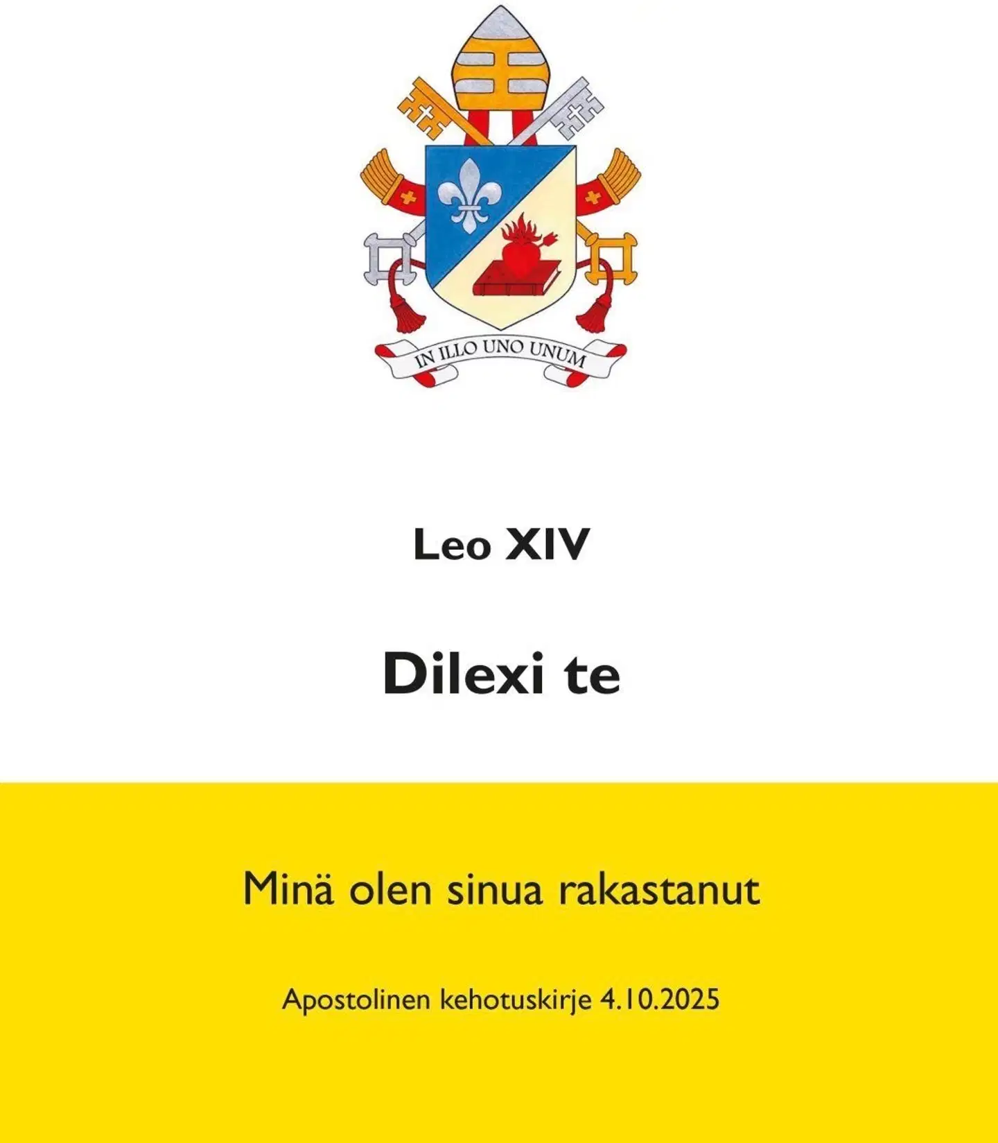 Paavi Leo XIV, Dilexi te - Minä olen sinua rakastanut