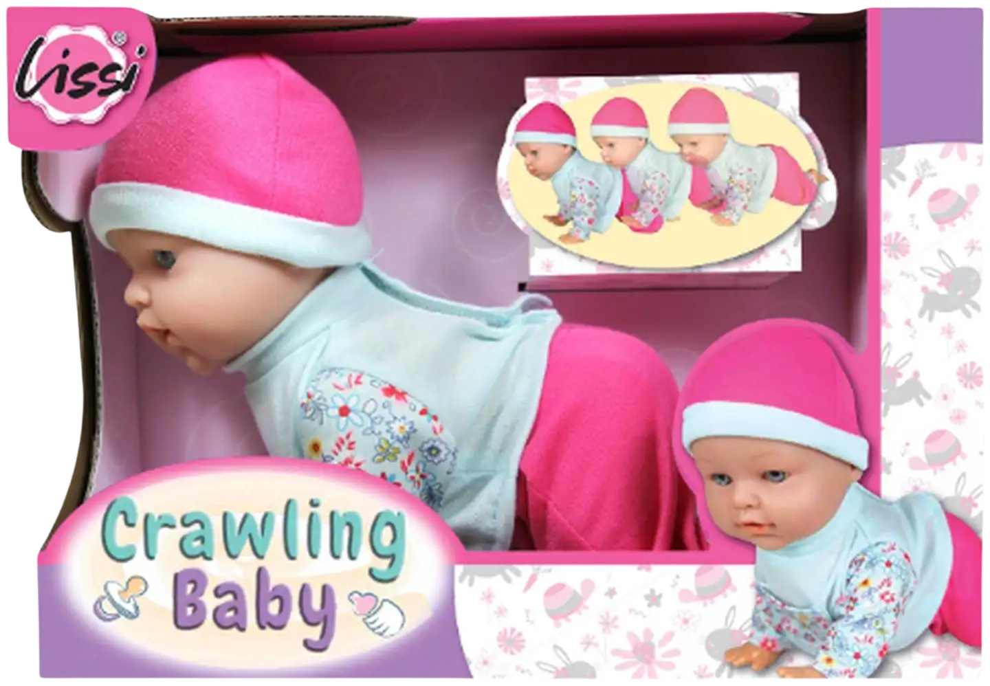 Lissi Crawling Baby nukke 20 cm