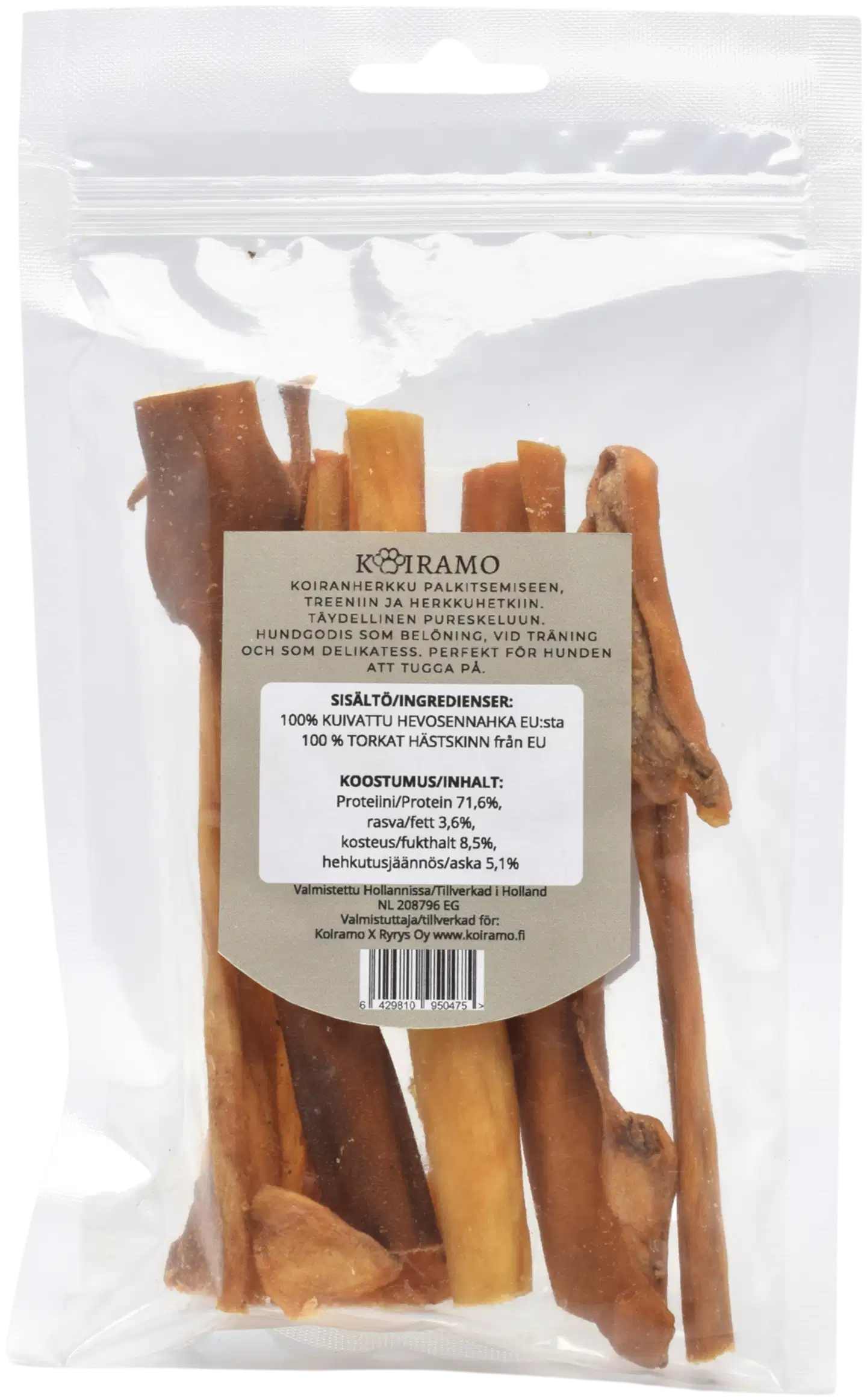 Hevosennahka koiranherkku pureskeluun 60g Koiramo - 3