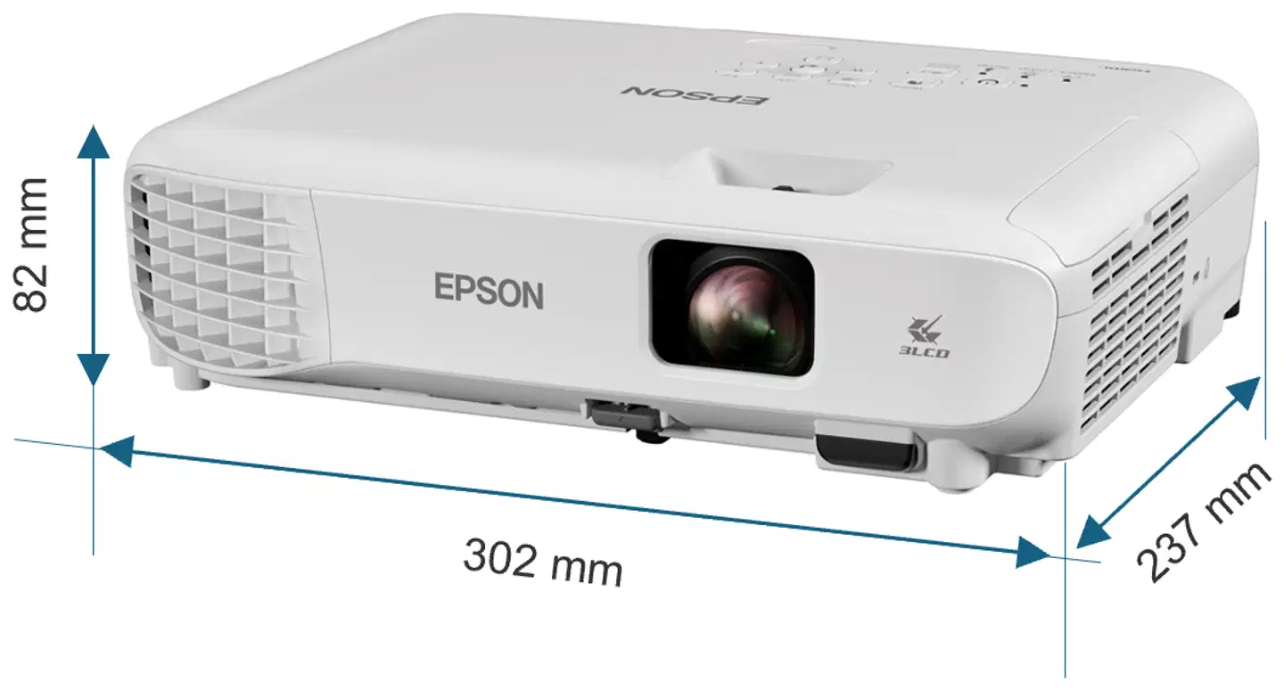 Epson WXGA-lamppuprojektori EB-W53 - 3