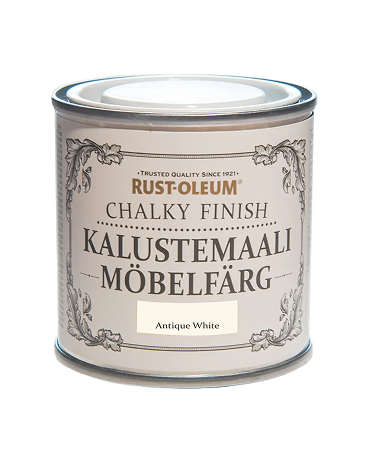 Rust-Oleum Chalky Finish 125ml kalustemaali vesiohenteinen luonnonvalkoinen - 1