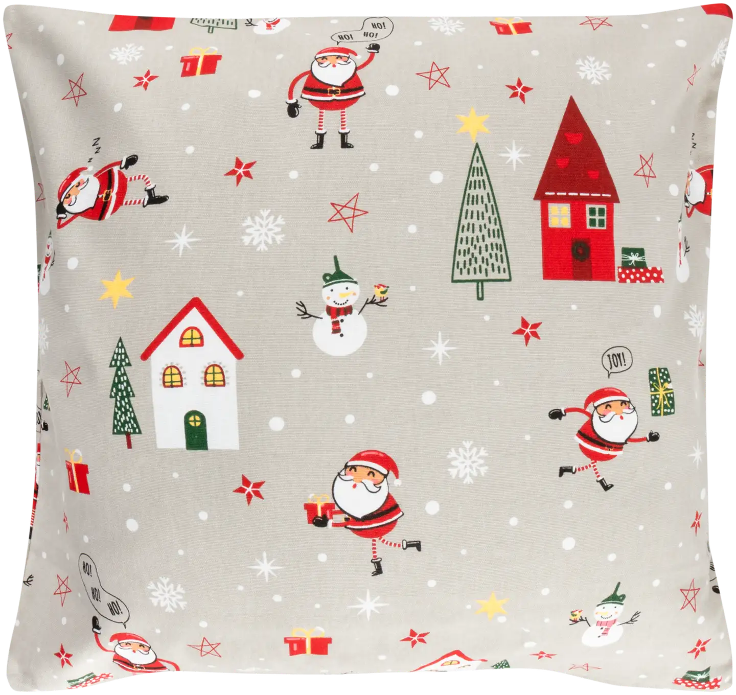 House sisustustyynynpäällinen Xmas story 50x50 cm harmaa/punainen/valkoinen/vihreä - 1