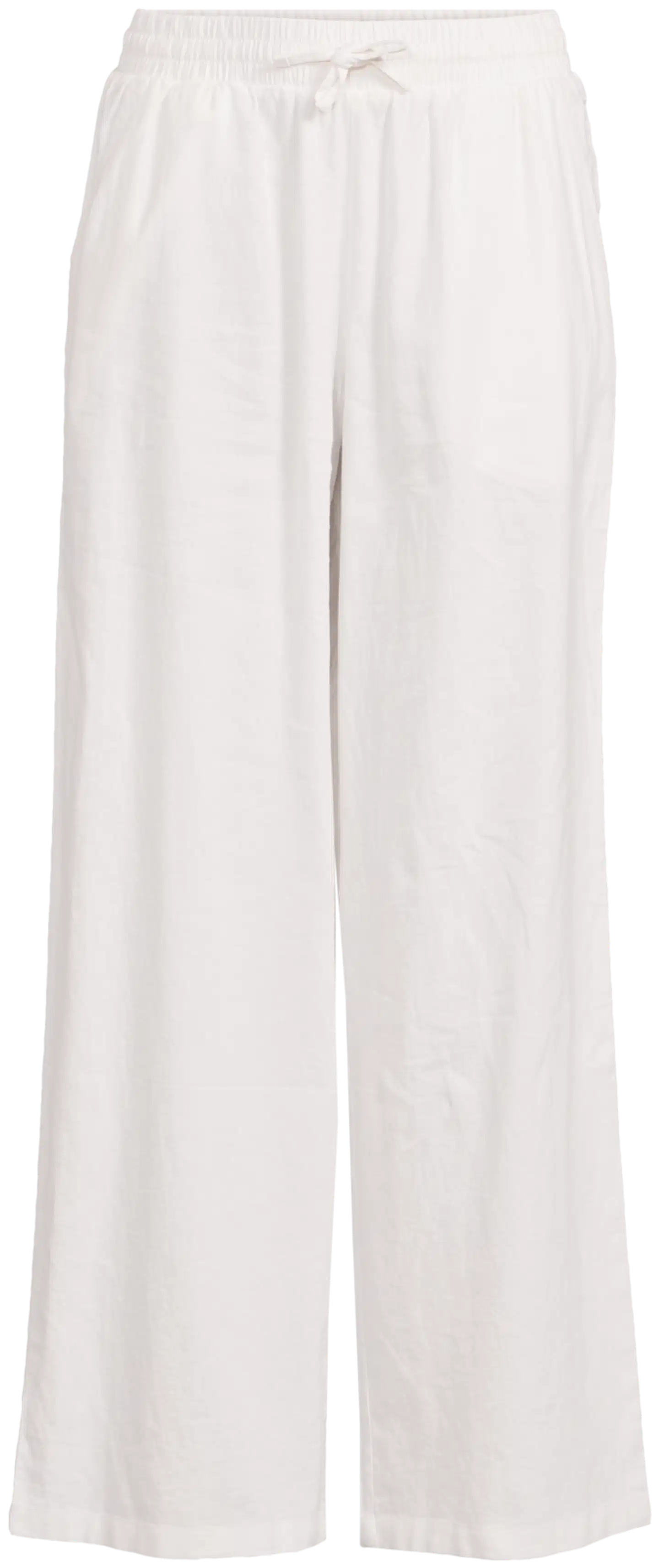 London Fog naisten pellavasekoitehousut 222L261710 - Cloud dancer - 2