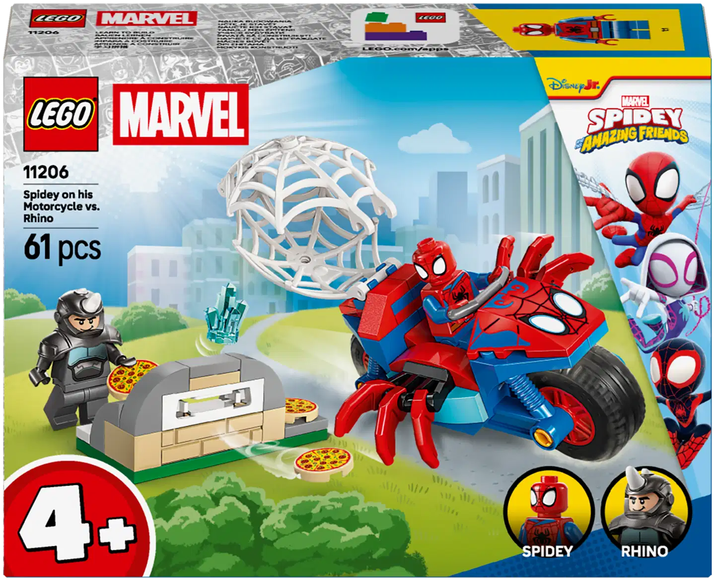 LEGO® Spidey 11206 Spidey jahtaa Rhinoa moottoripyörällään - 3