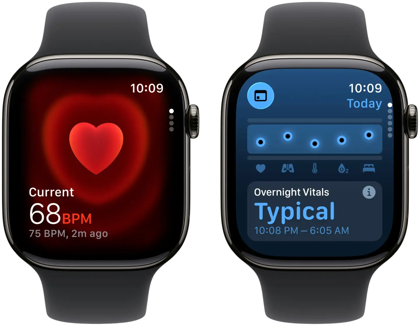 Apple Watch Series 11 GPS + Cellular 46mm titaani kotelo, musta sport ranneke - M/L - MFD24QN/A - 5