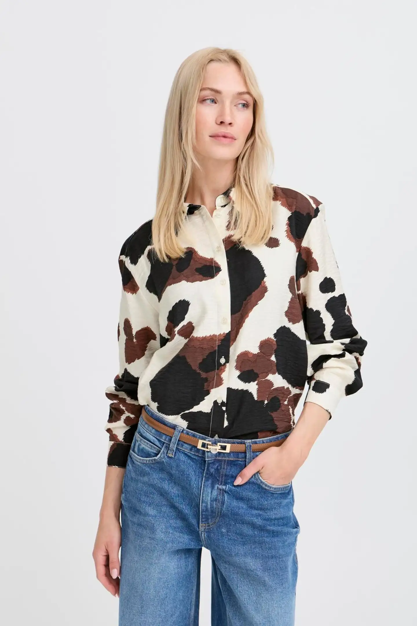 B.young naisten paita Byihamma - STRING COW PRINT - 3