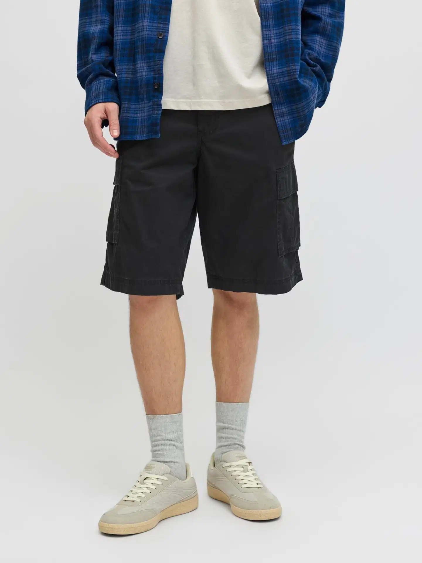 JJ REBEL miesten cargo shortsit Jrebcory - BLACK - 5