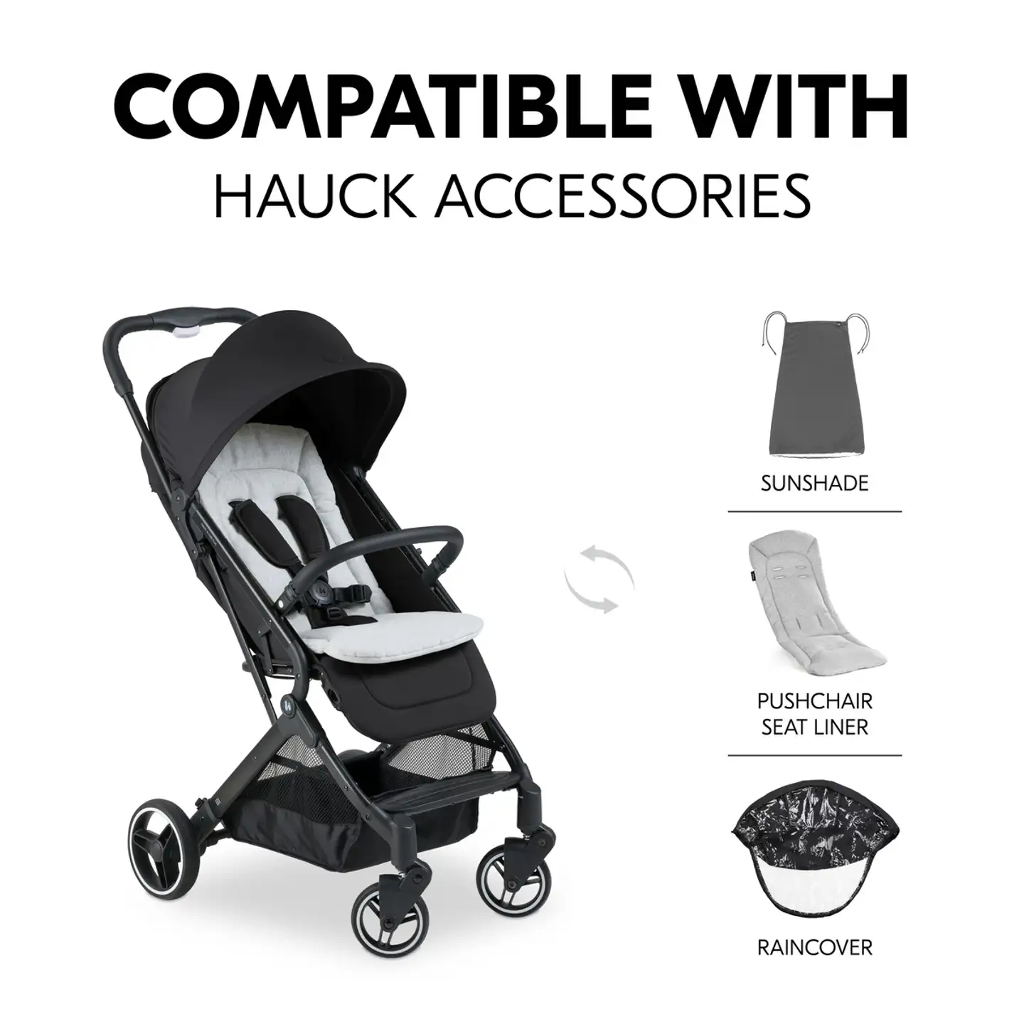 Hauck rattaat Travel N Care Plus musta - 14