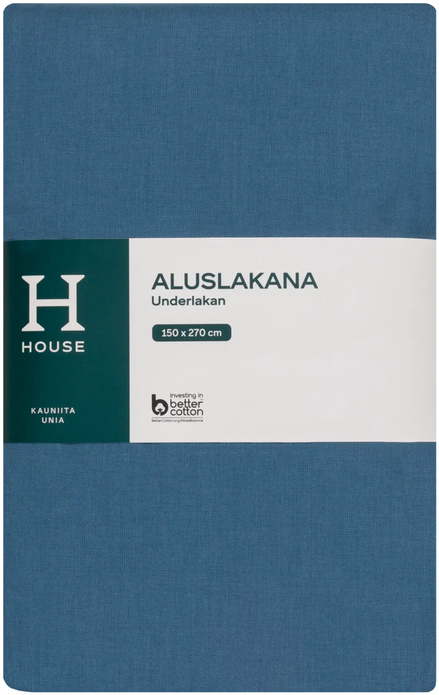 House aluslakana 150 x 270 cm harmaan sininen