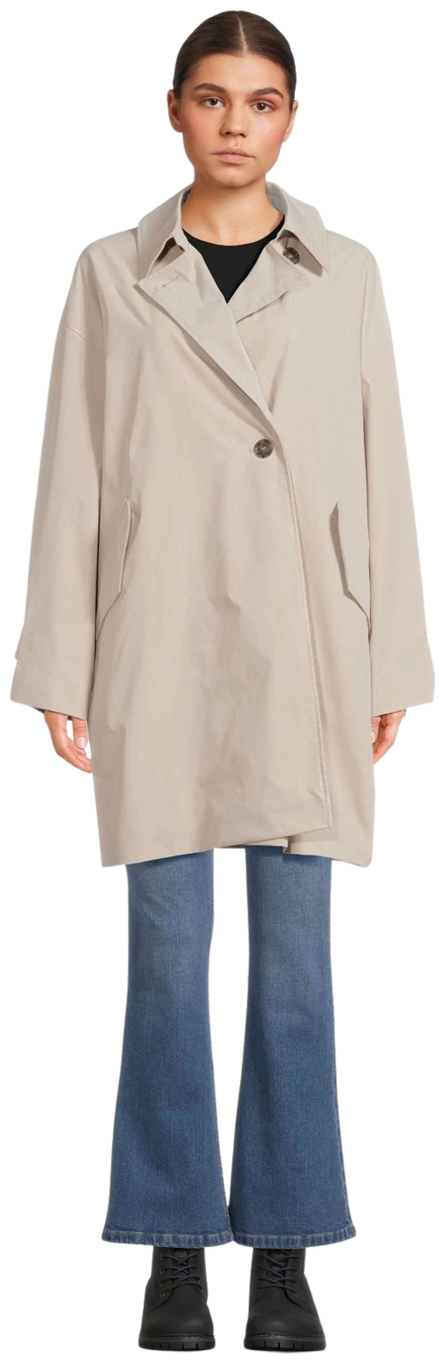 WKLY. naisten trenssitakki 225W102605 - Feather Gray - 1