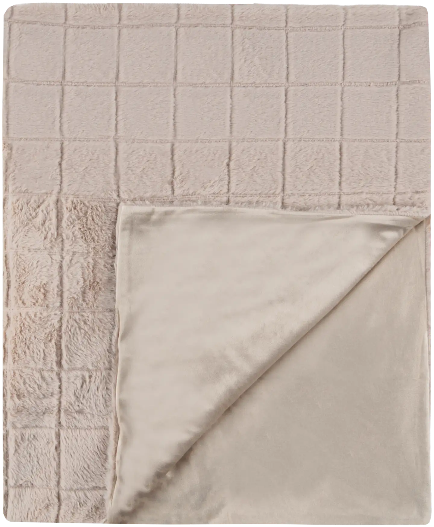 House huopa Check fur 130x170 cm beige - 1