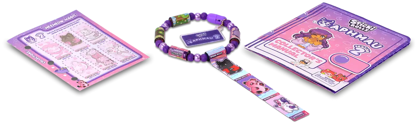 Sticki Rolls Aphmau Tarrarannekoru Yllätyspakkaus 50 tarraa - 4