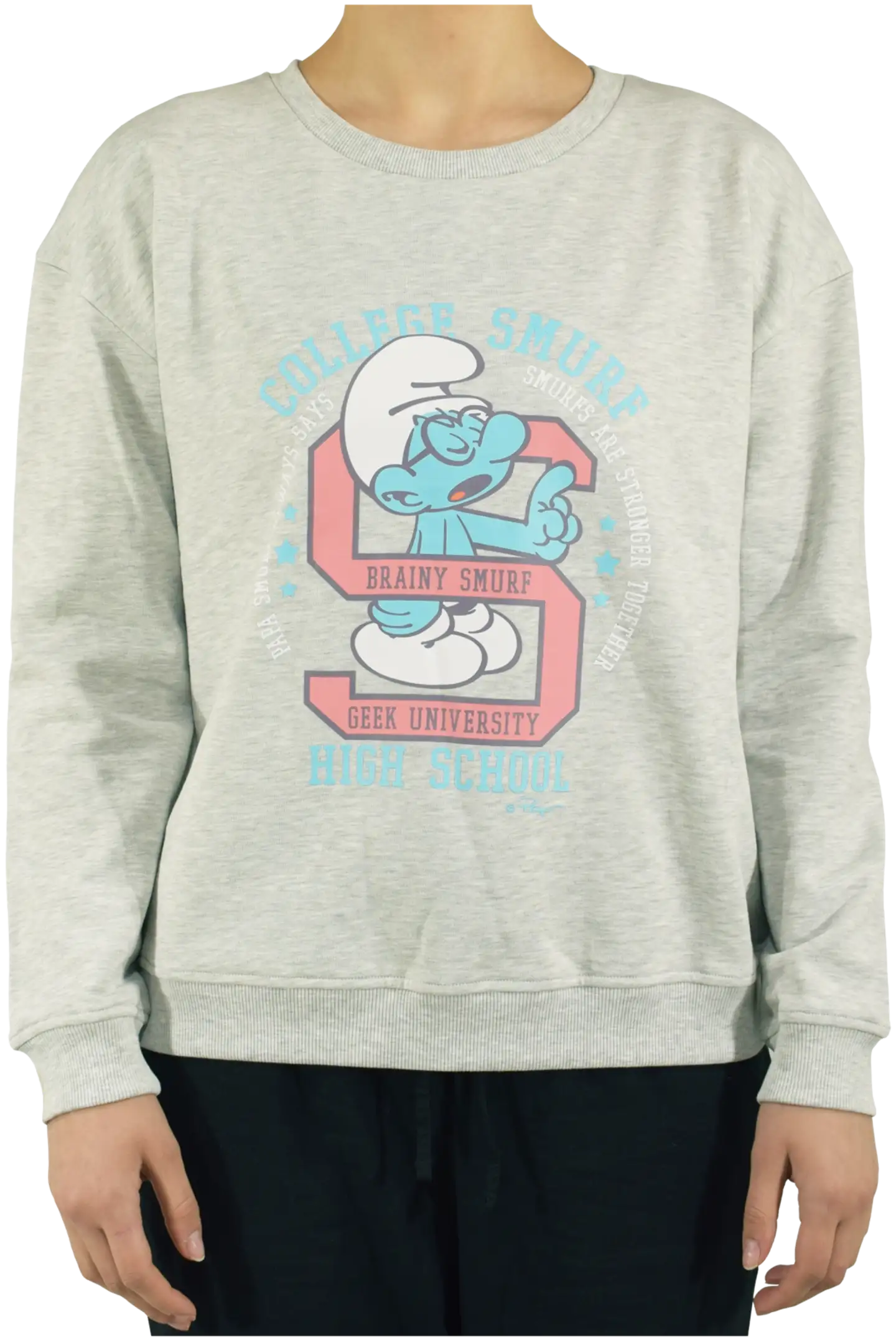 The Smurfs naisten collegepusero - HARMAA
