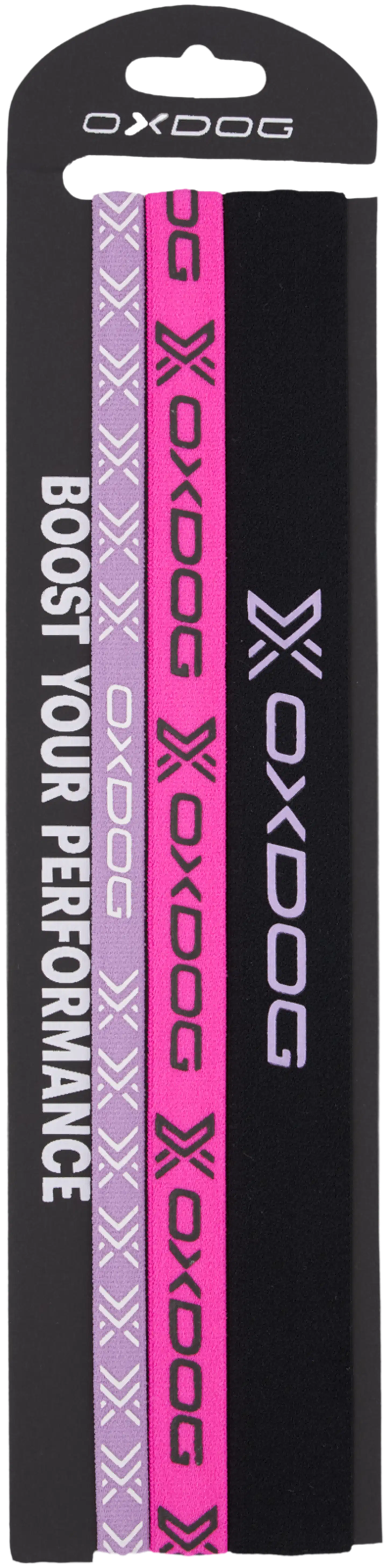 Oxdog process hairband 3 pack black/pink/frozen pink pääpanta
