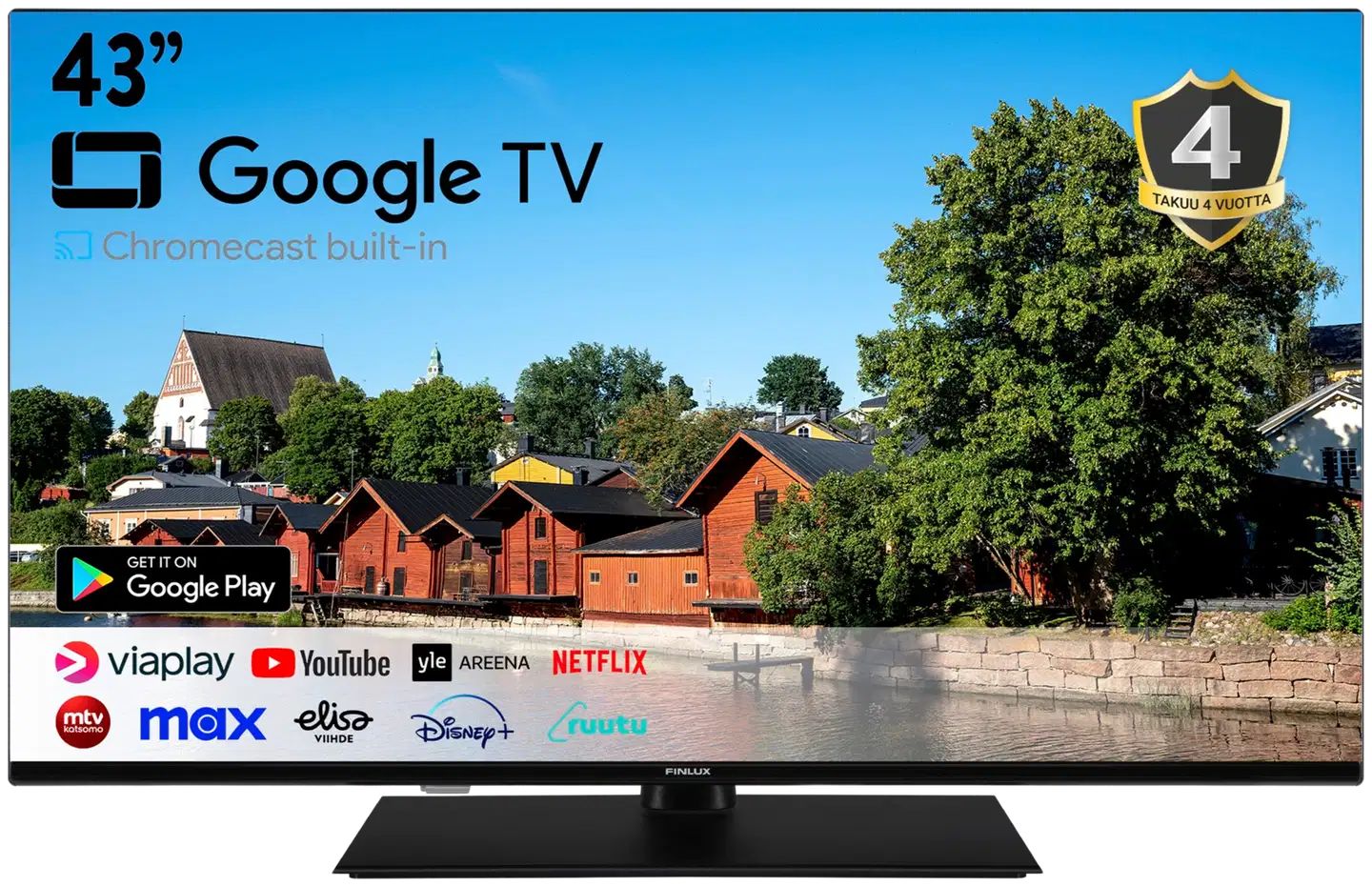 Finlux 43" 4K UHD Android Smart LED TV 43G9.3GCMB - 2