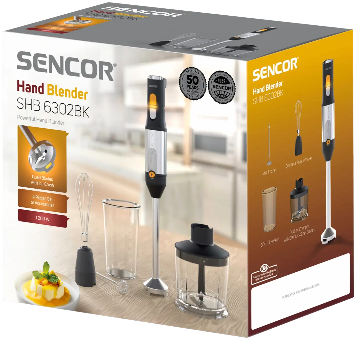 Sencor 4-in-1 sauvasekoitin SHB 6302BK - 10