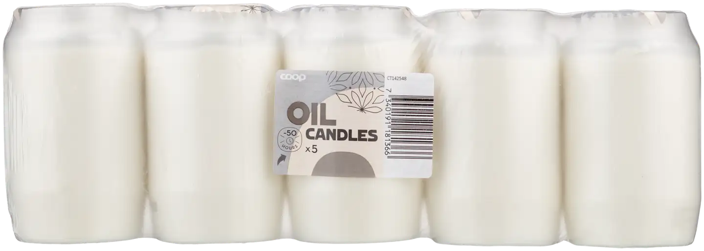 Coop öljykynttilä 50h 5kpl