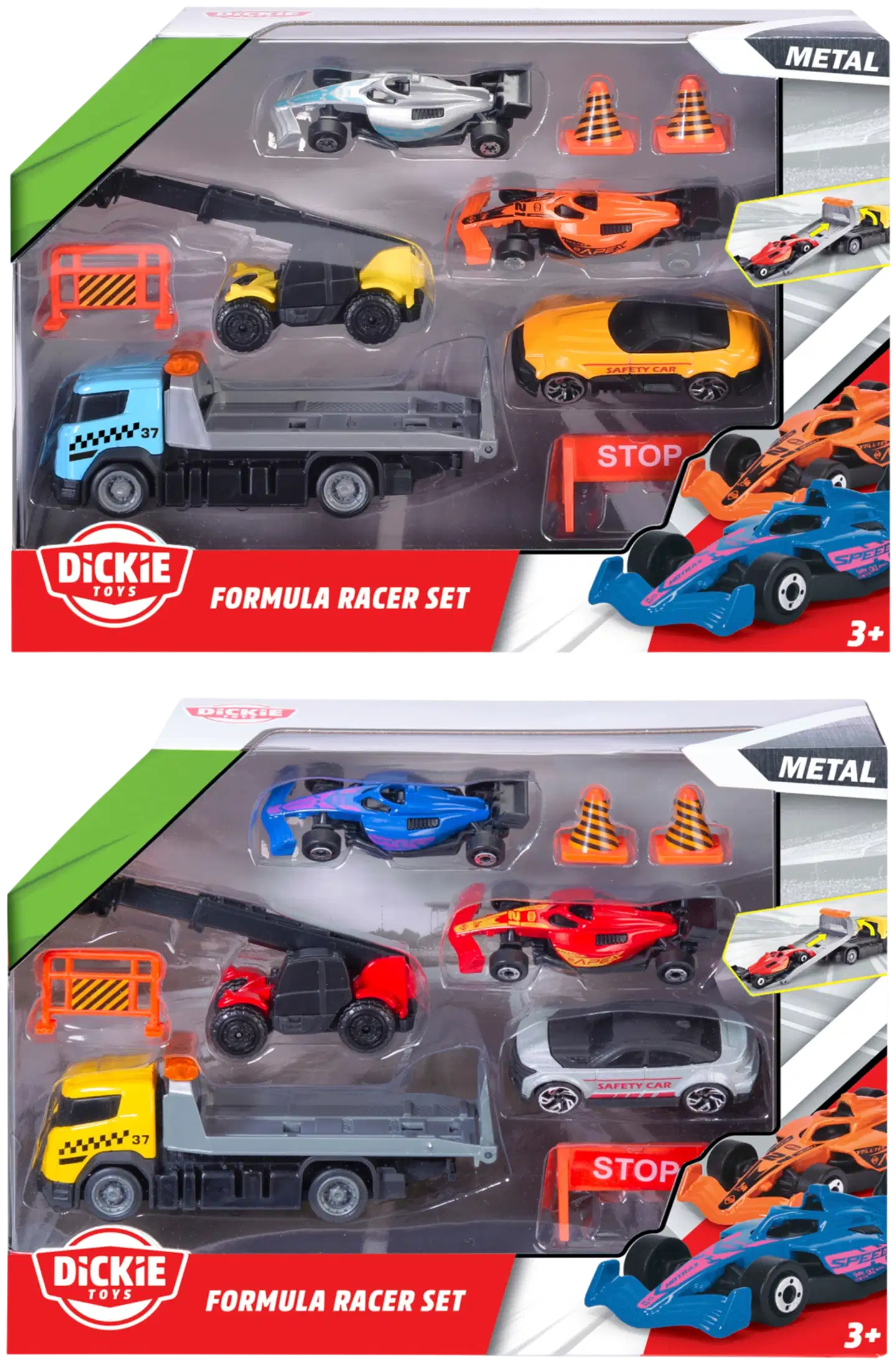 Dickie Toys Go Action-sarjan Formula kilpailut -leikkisetti, 2 erilaista, myydään yksittäin - 2